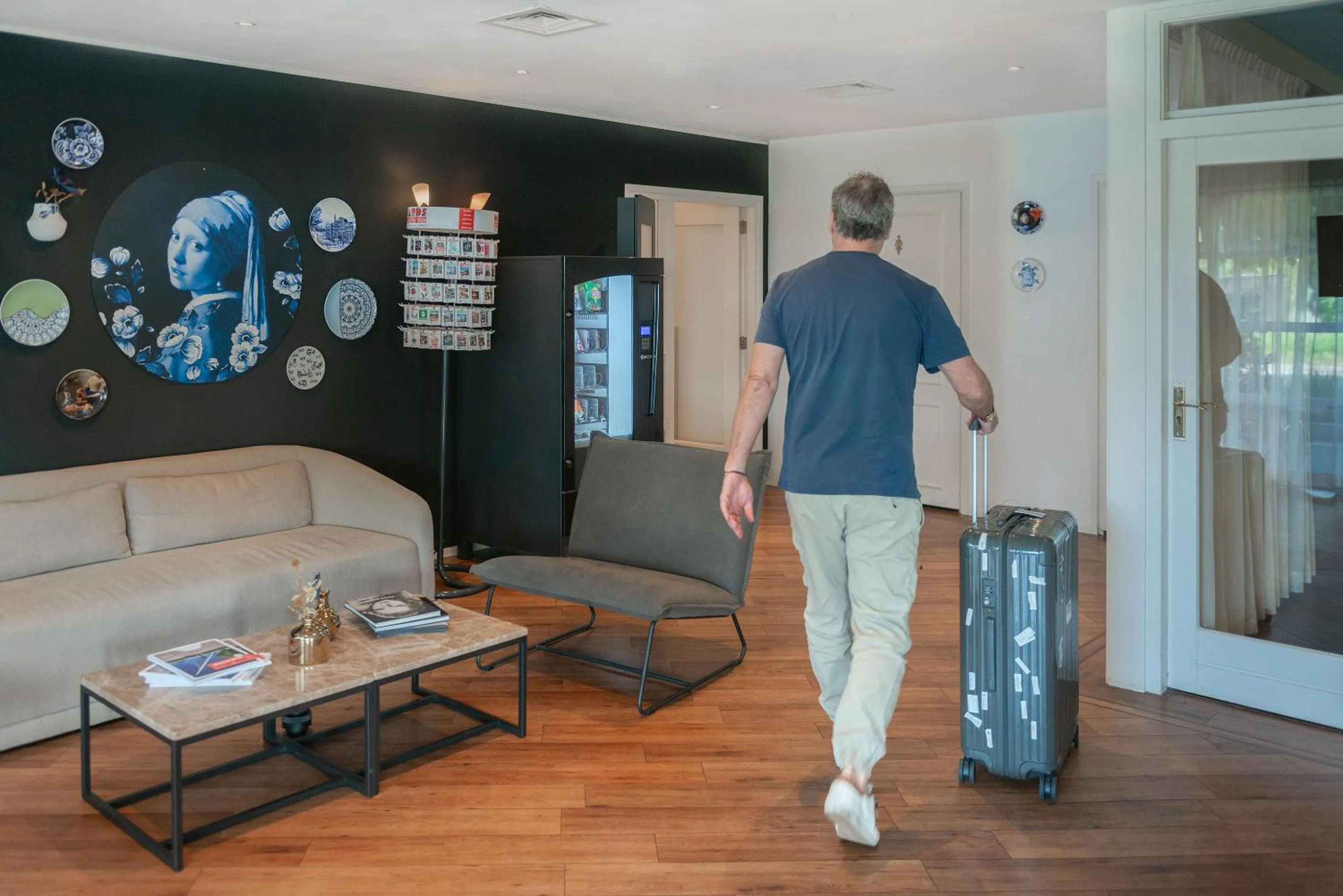 Lobby or reception in Boutique Hotel Herbergh Amsterdam Airport FREE PARKING