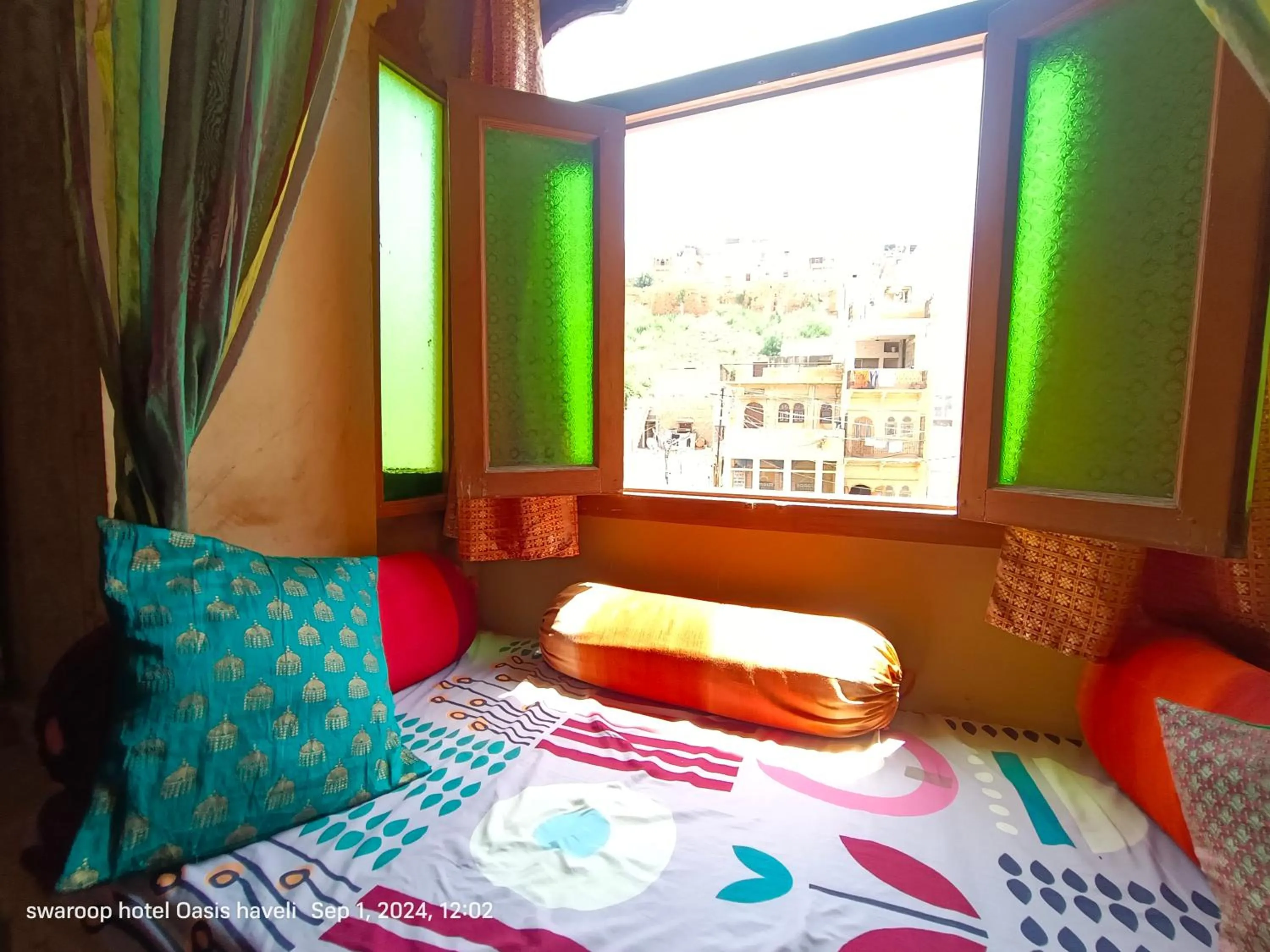 Bed in Hotel Oasis Haveli Jaisalmer