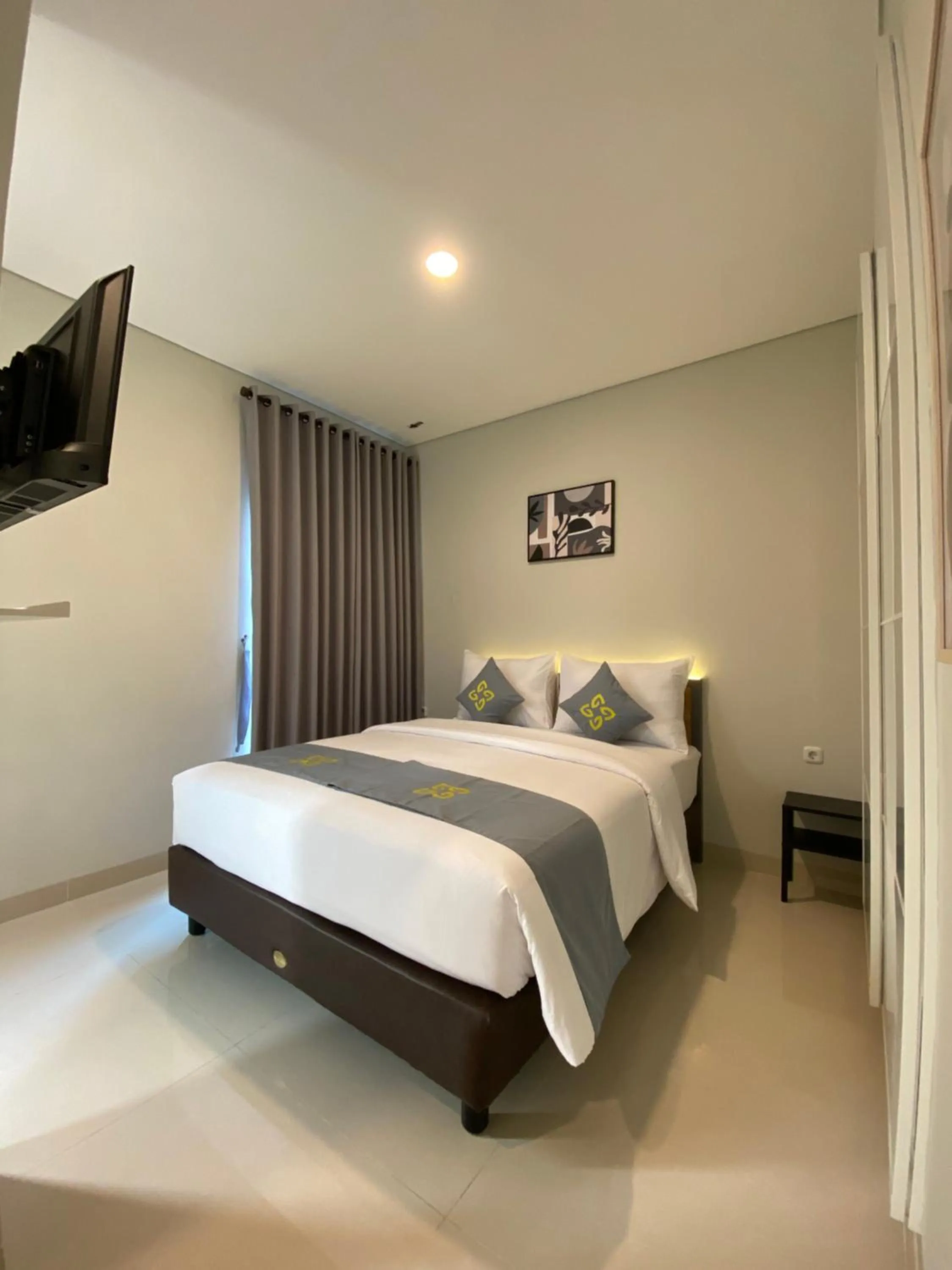 Bed in Ghurfati Hotel Wedana