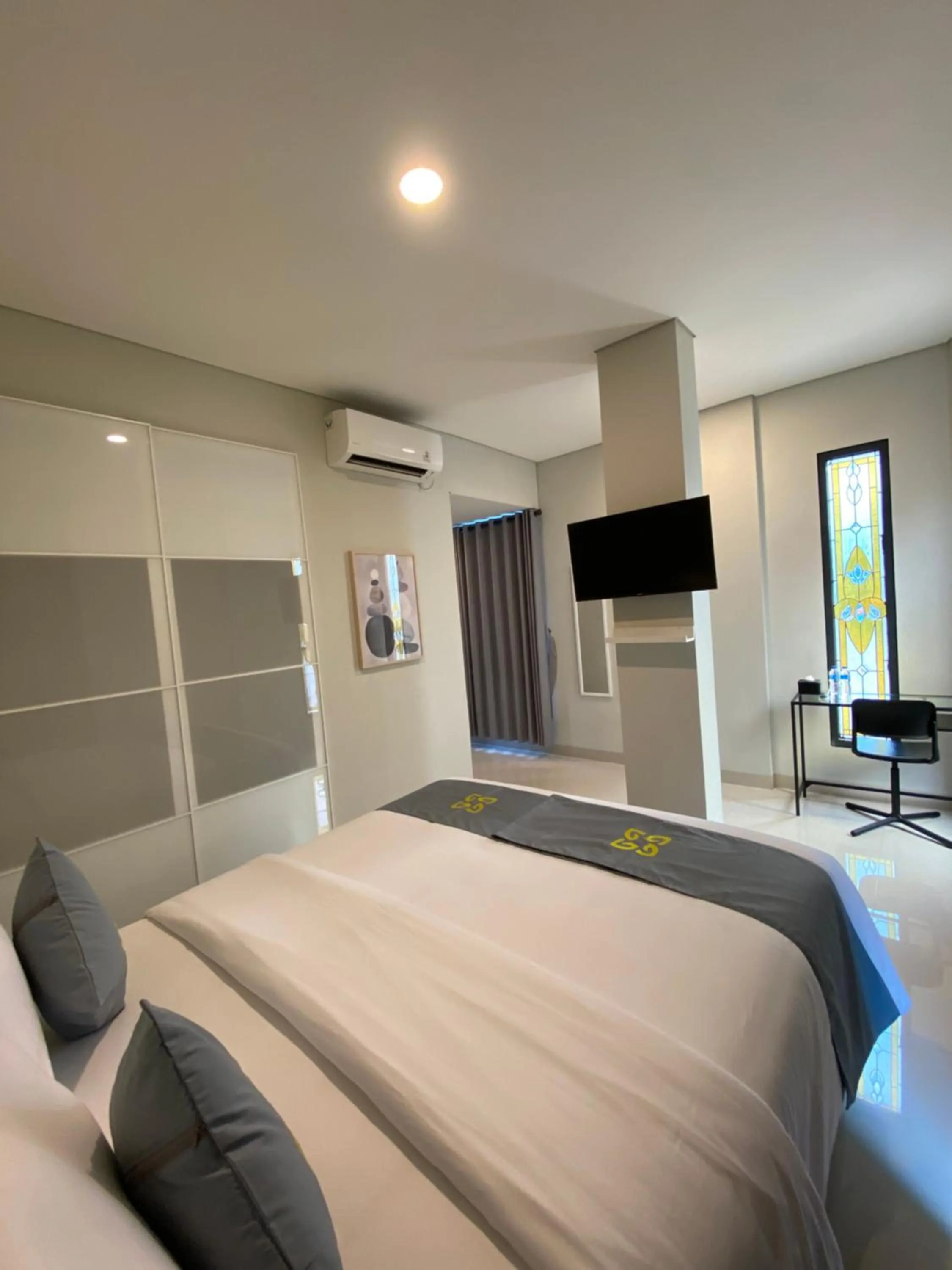 Bed in Ghurfati Hotel Wedana