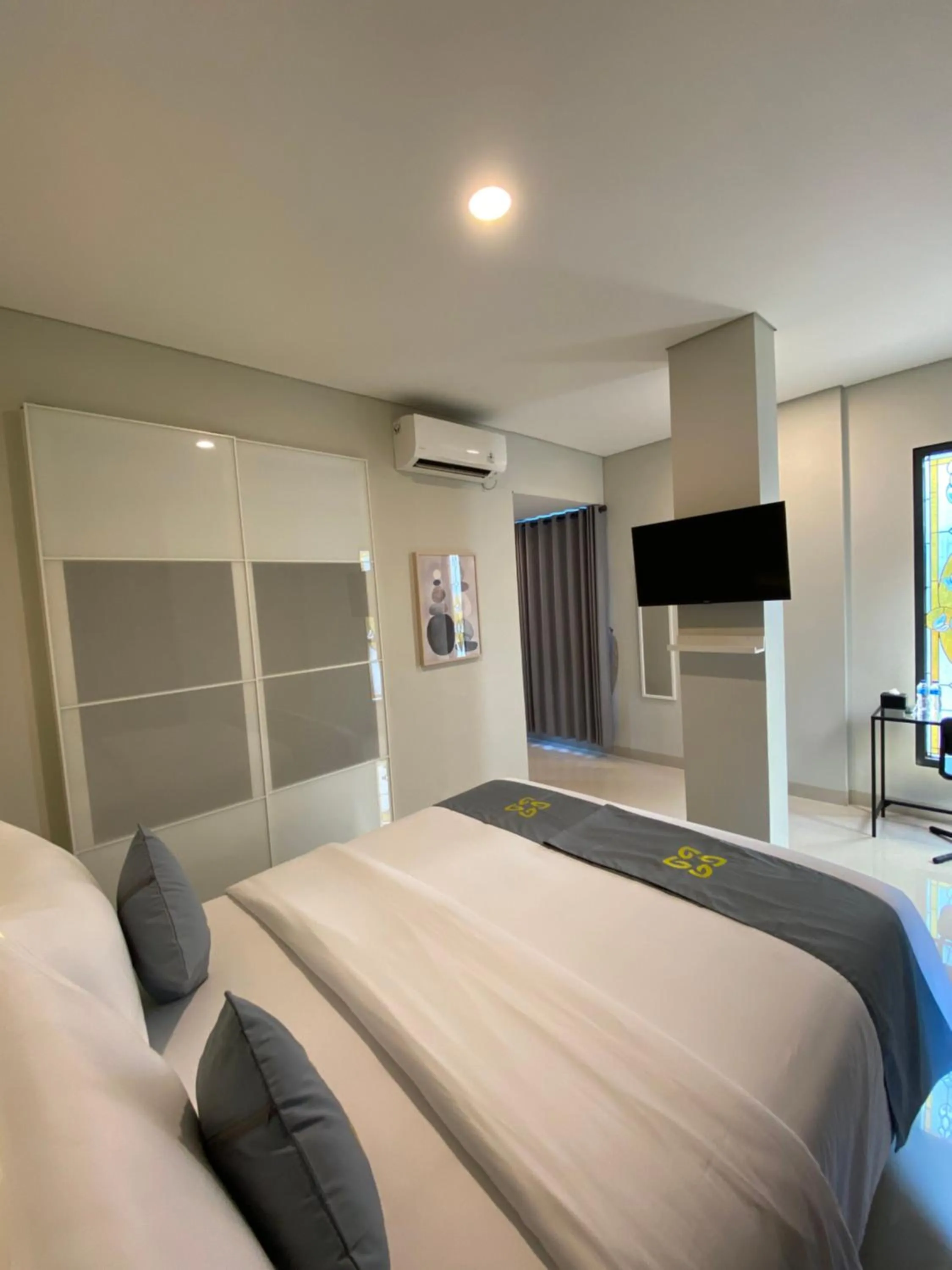 Bed in Ghurfati Hotel Wedana