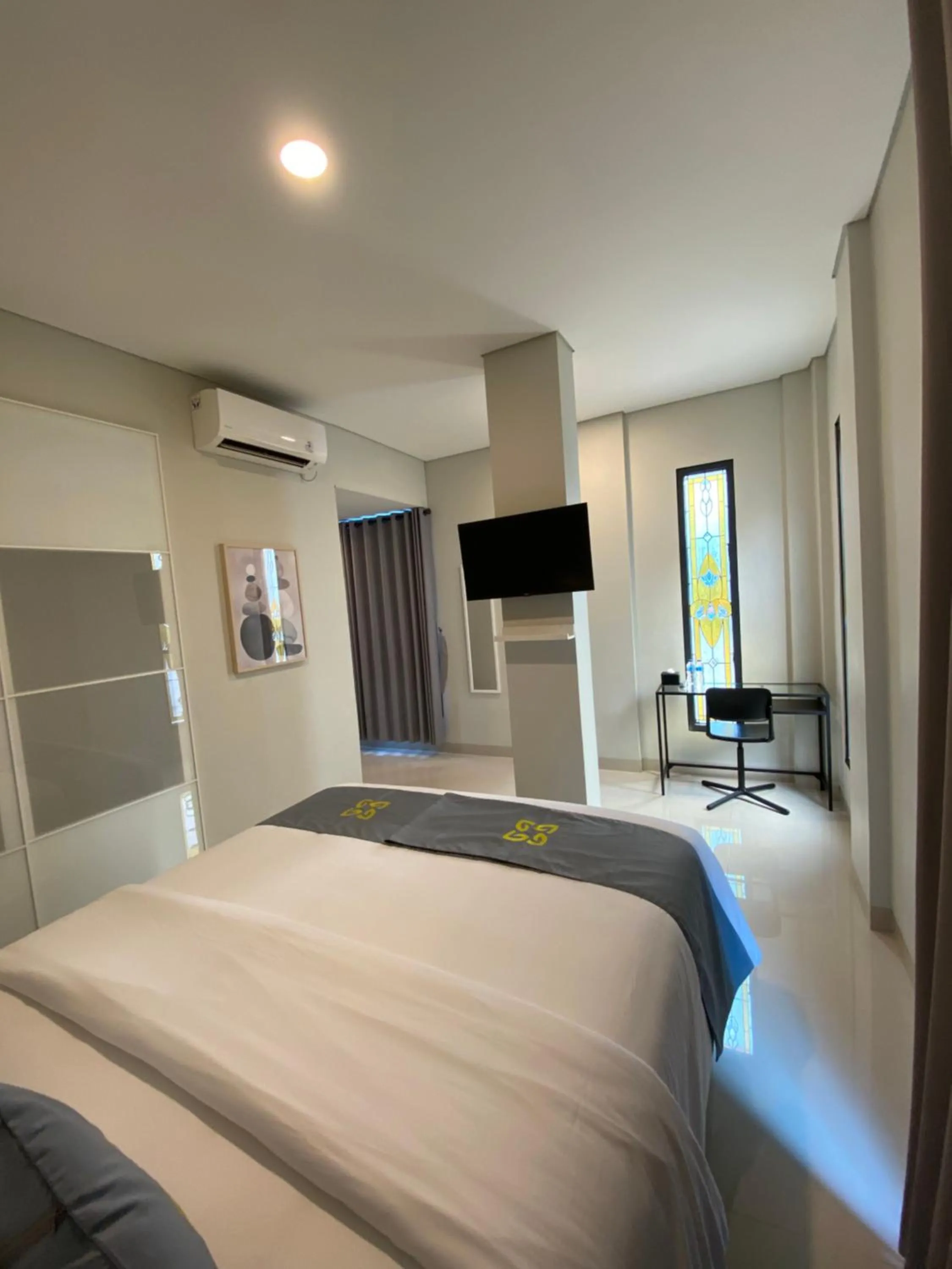 Bed in Ghurfati Hotel Wedana