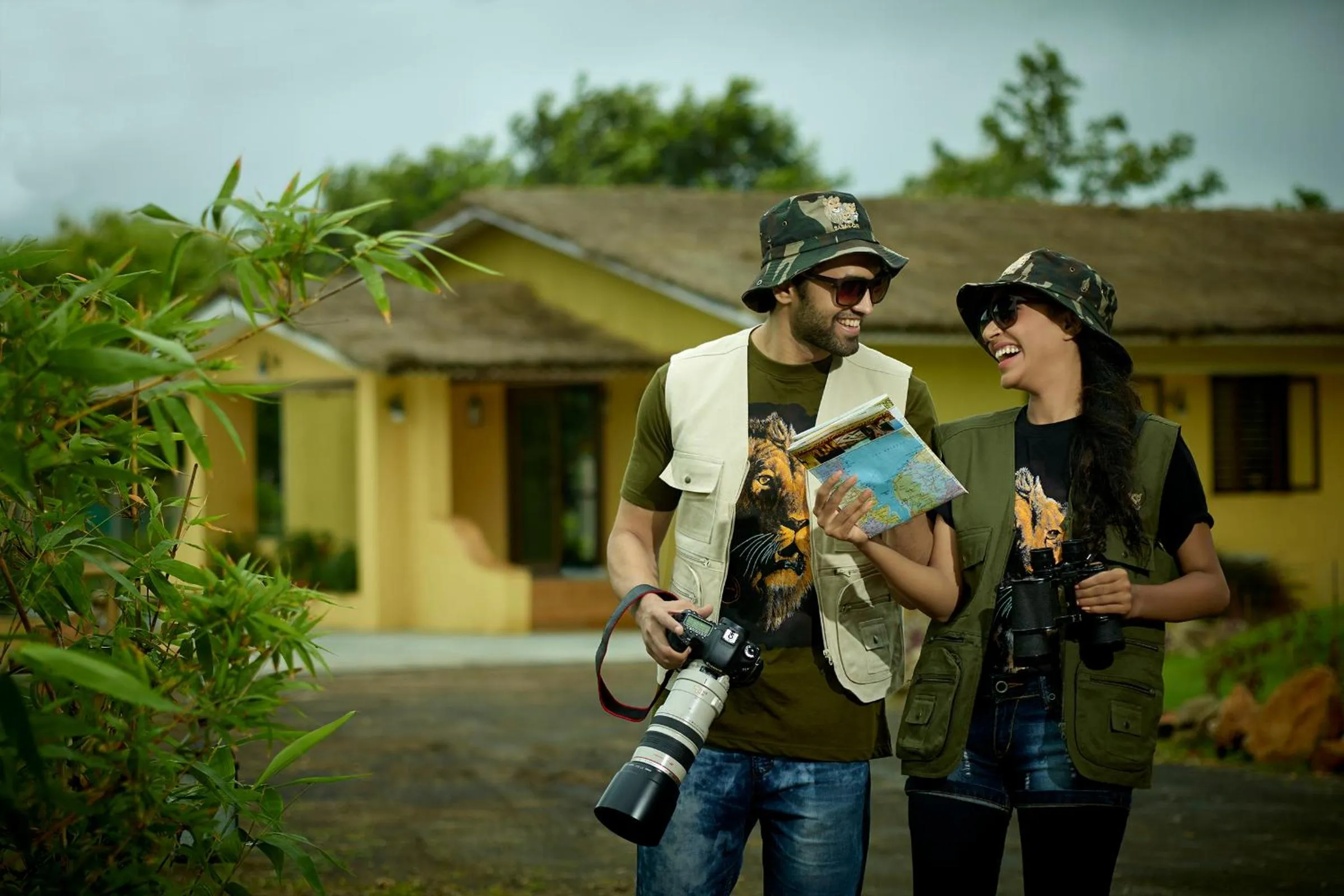 Property building in Asiatic Lion Lodge