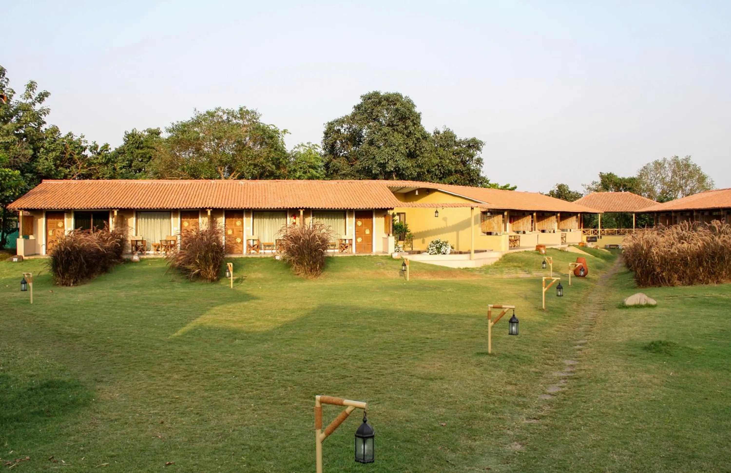 Property building in Asiatic Lion Lodge