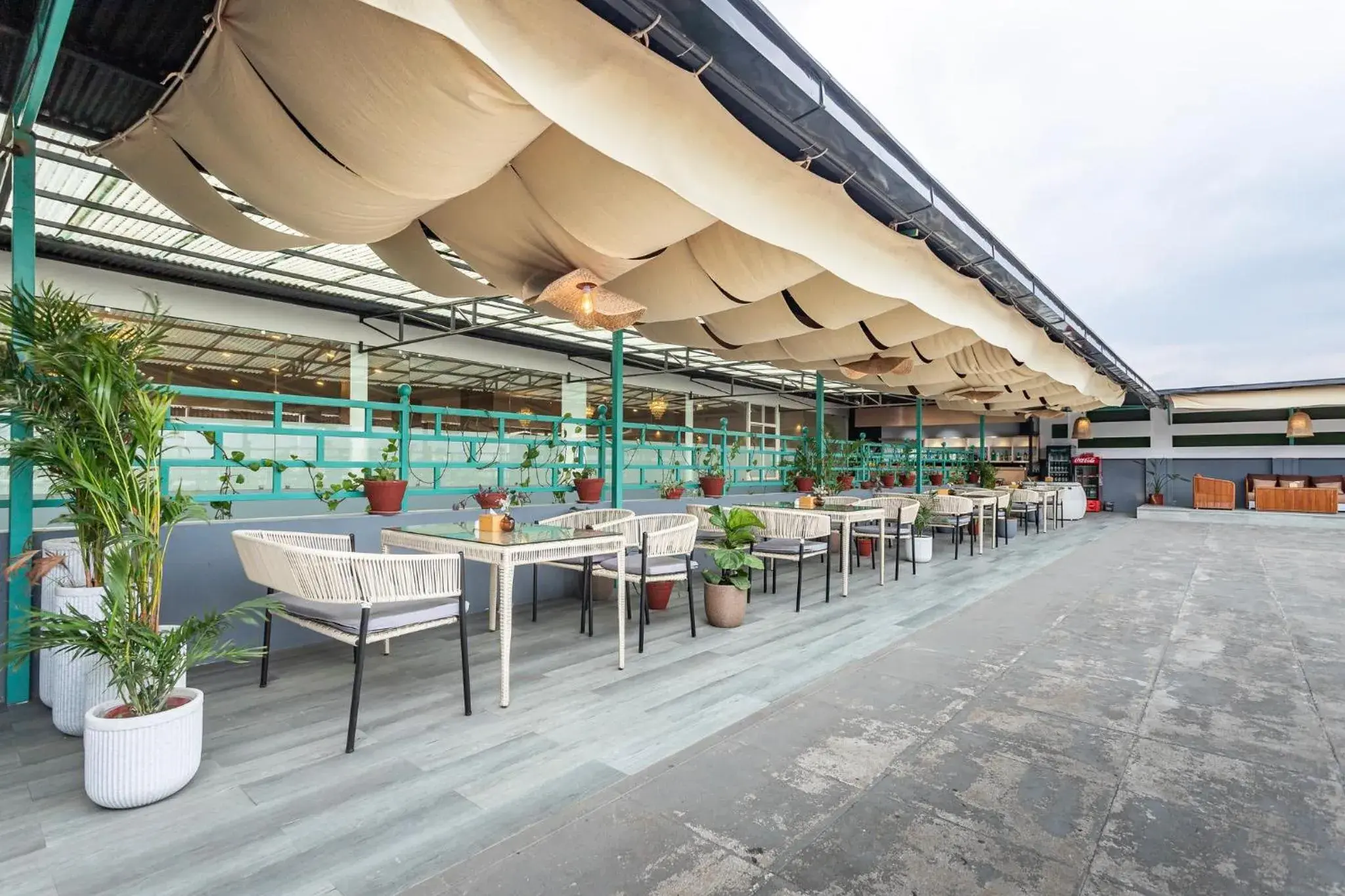 Garden view in Hotel Yukhang Garden view in Hotel Yukhang