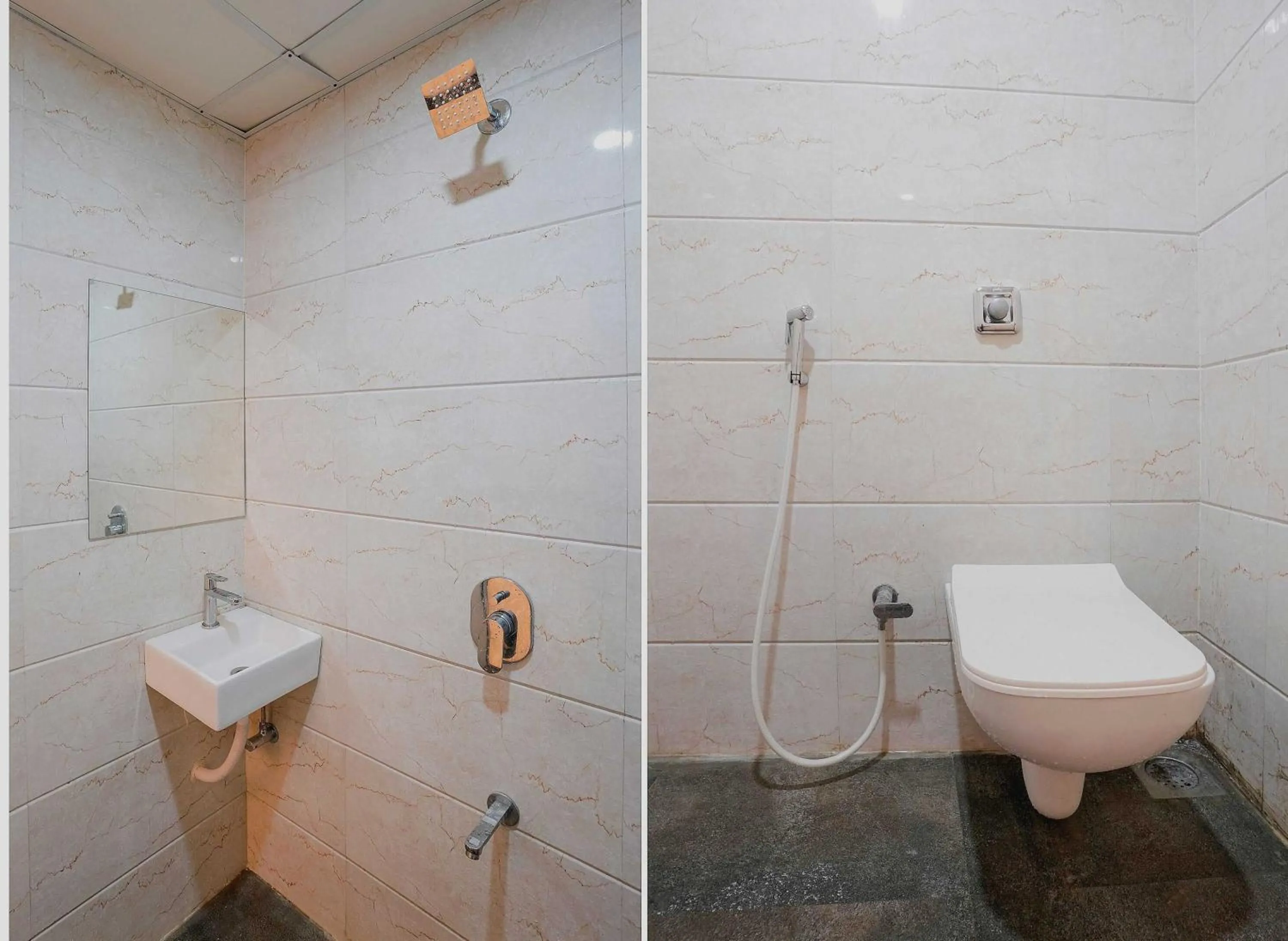 Bathroom in Hotel O King Residency Near Bharat Talkies