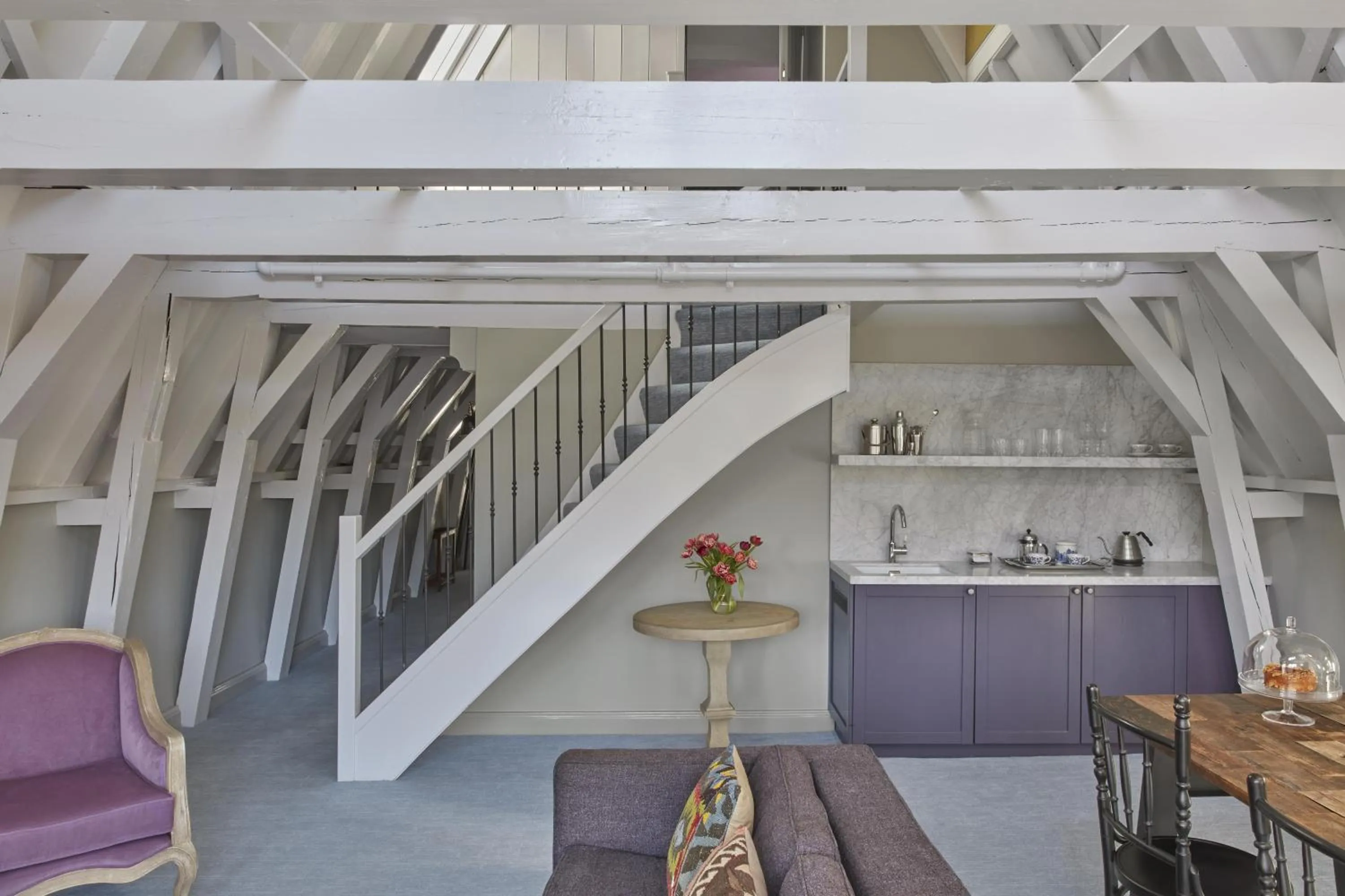 Living room in Pulitzer Amsterdam