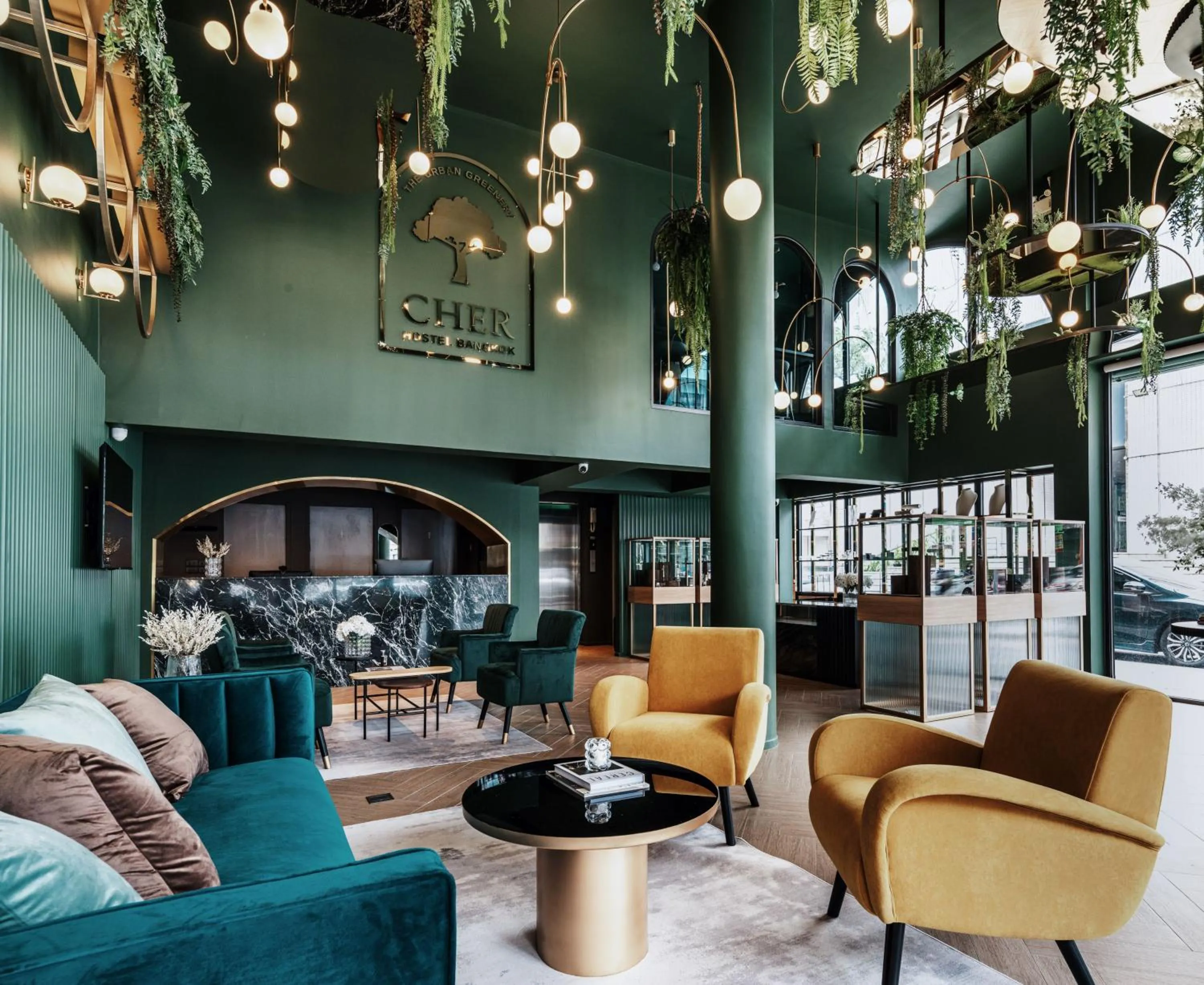 Lobby or reception in Cher Hostel Bangkok