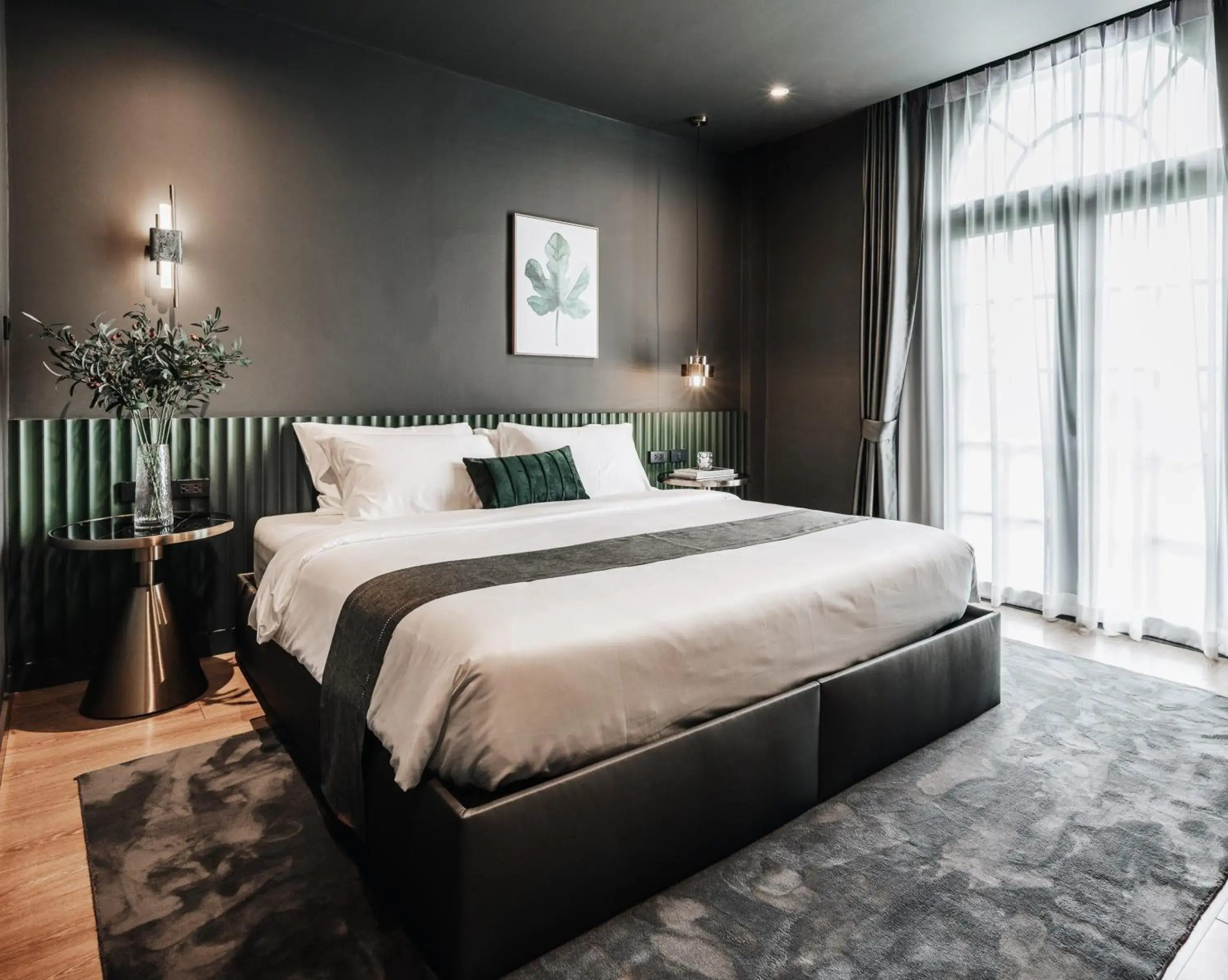 Deluxe King Room in Cher Hostel Bangkok Deluxe King Room in Cher Hostel Bangkok