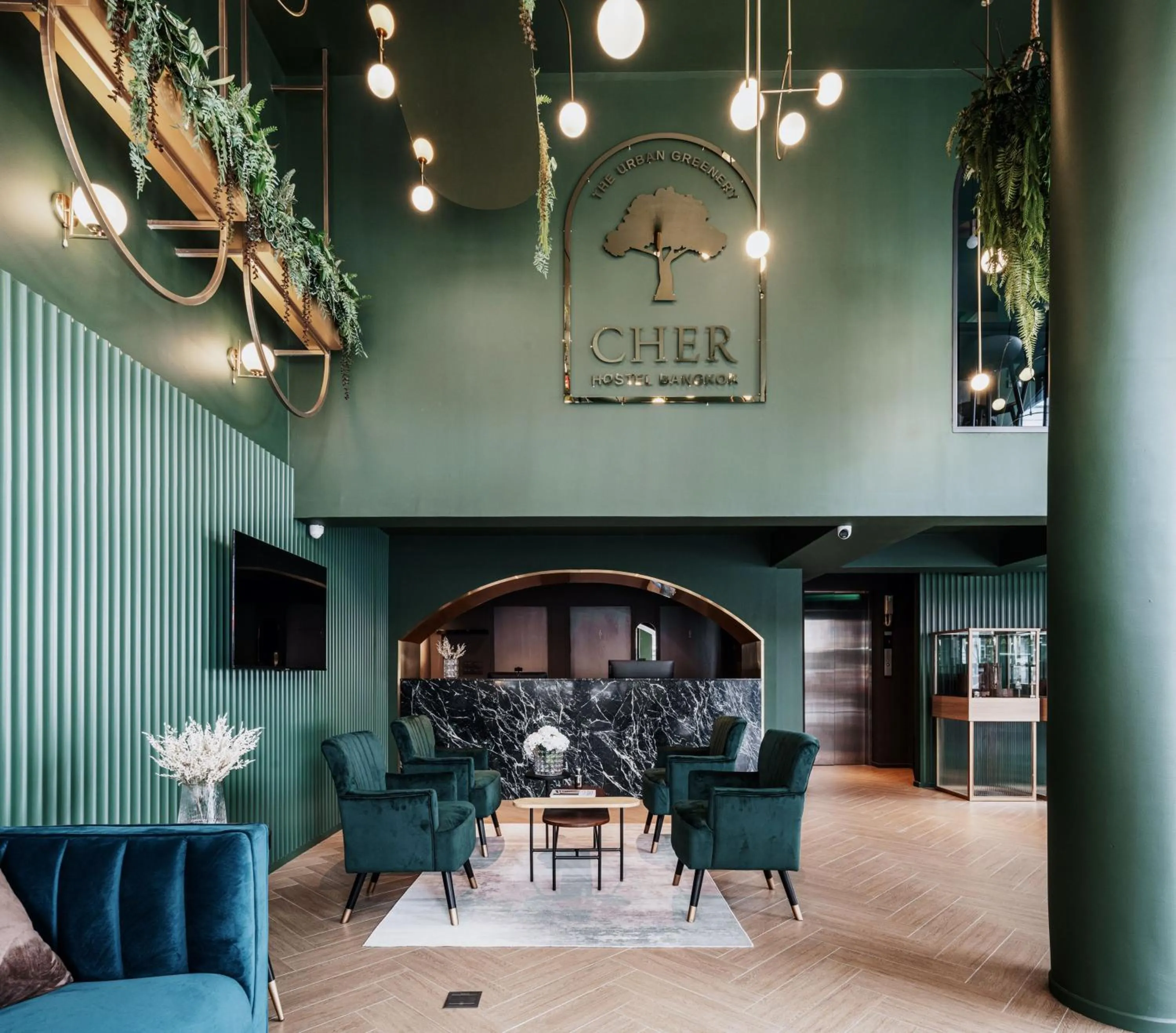 Lobby or reception in Cher Hostel Bangkok