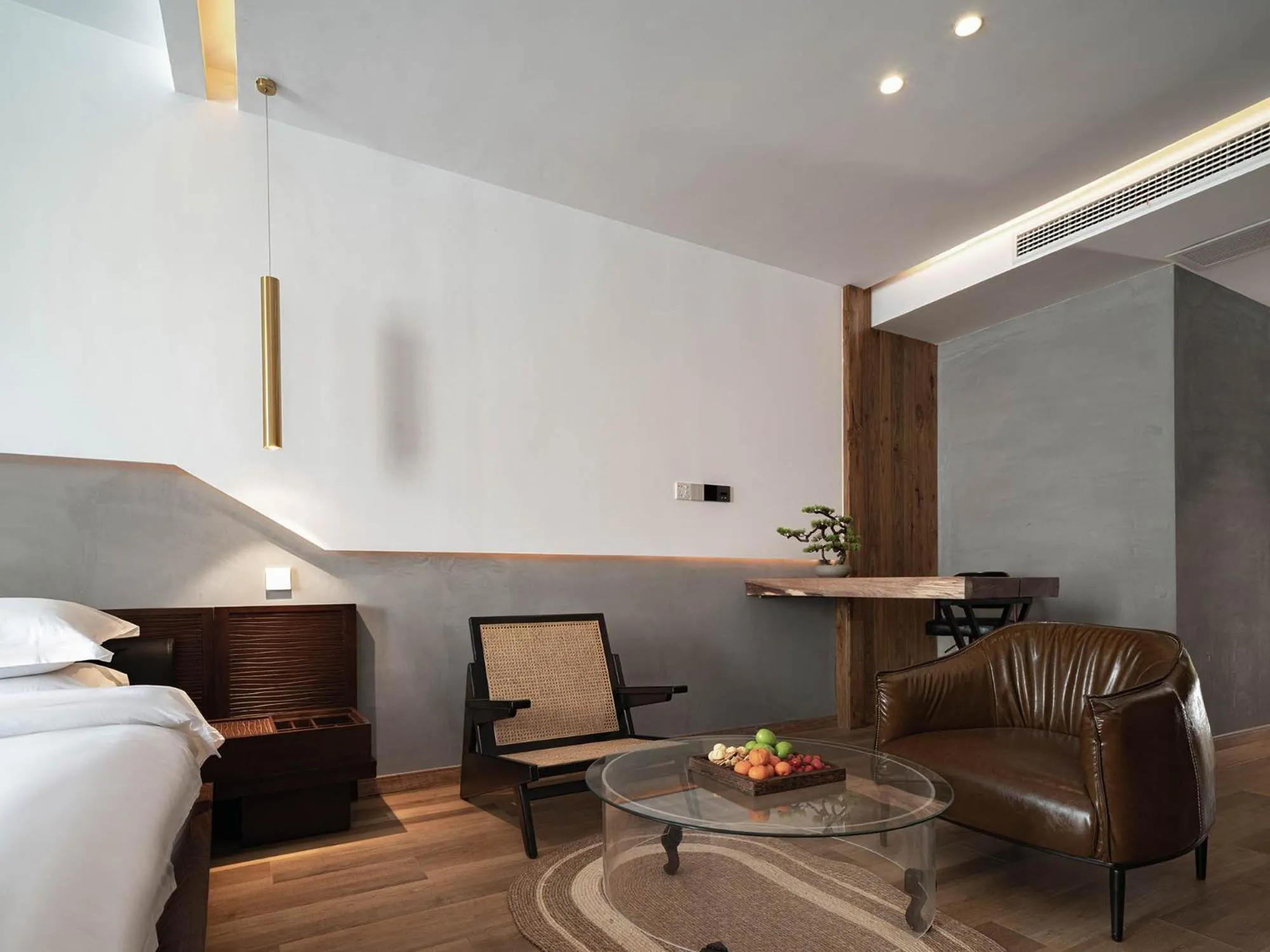 Seating area, Bed in Foggy Valley