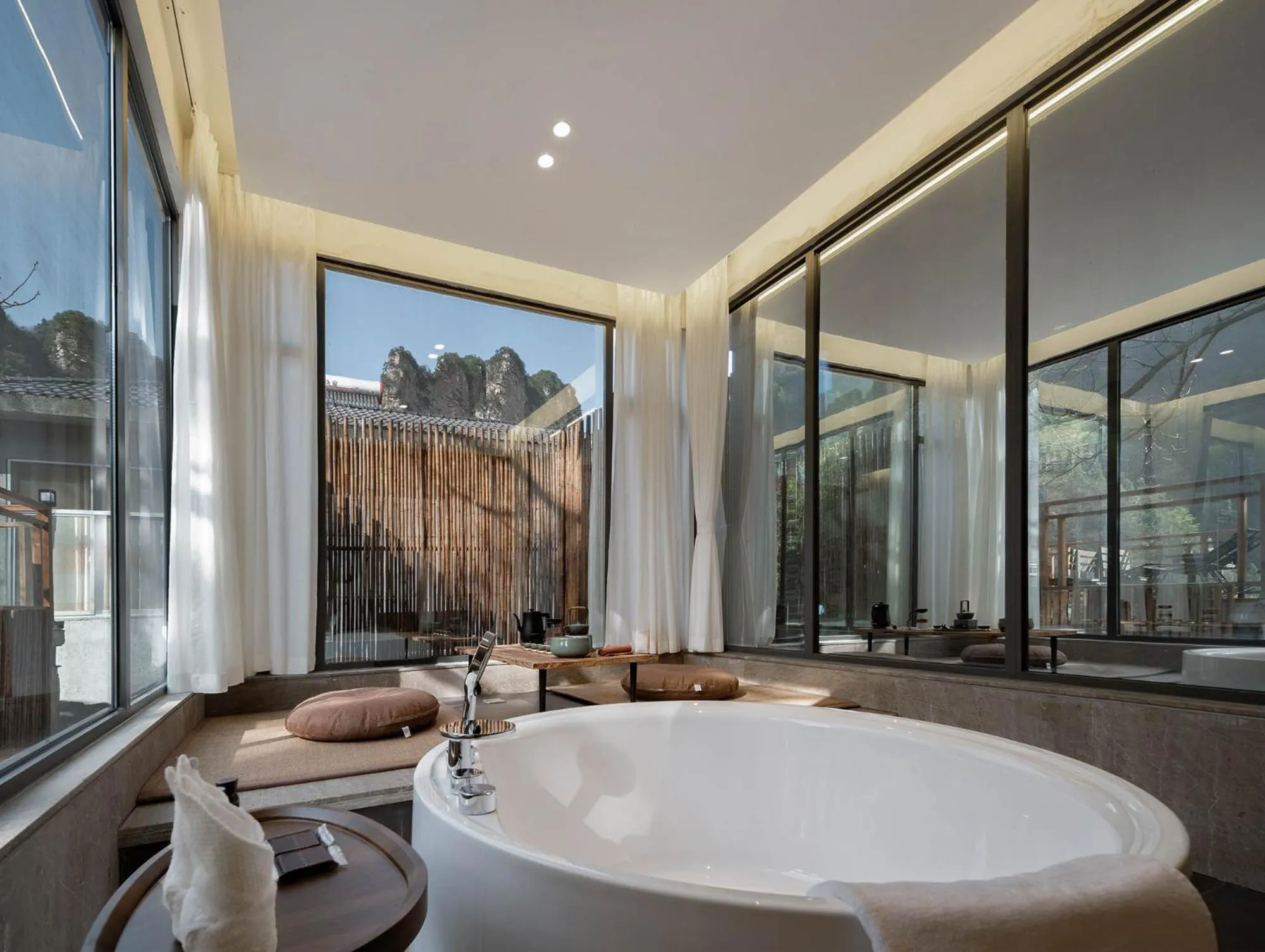 Bath in Foggy Valley