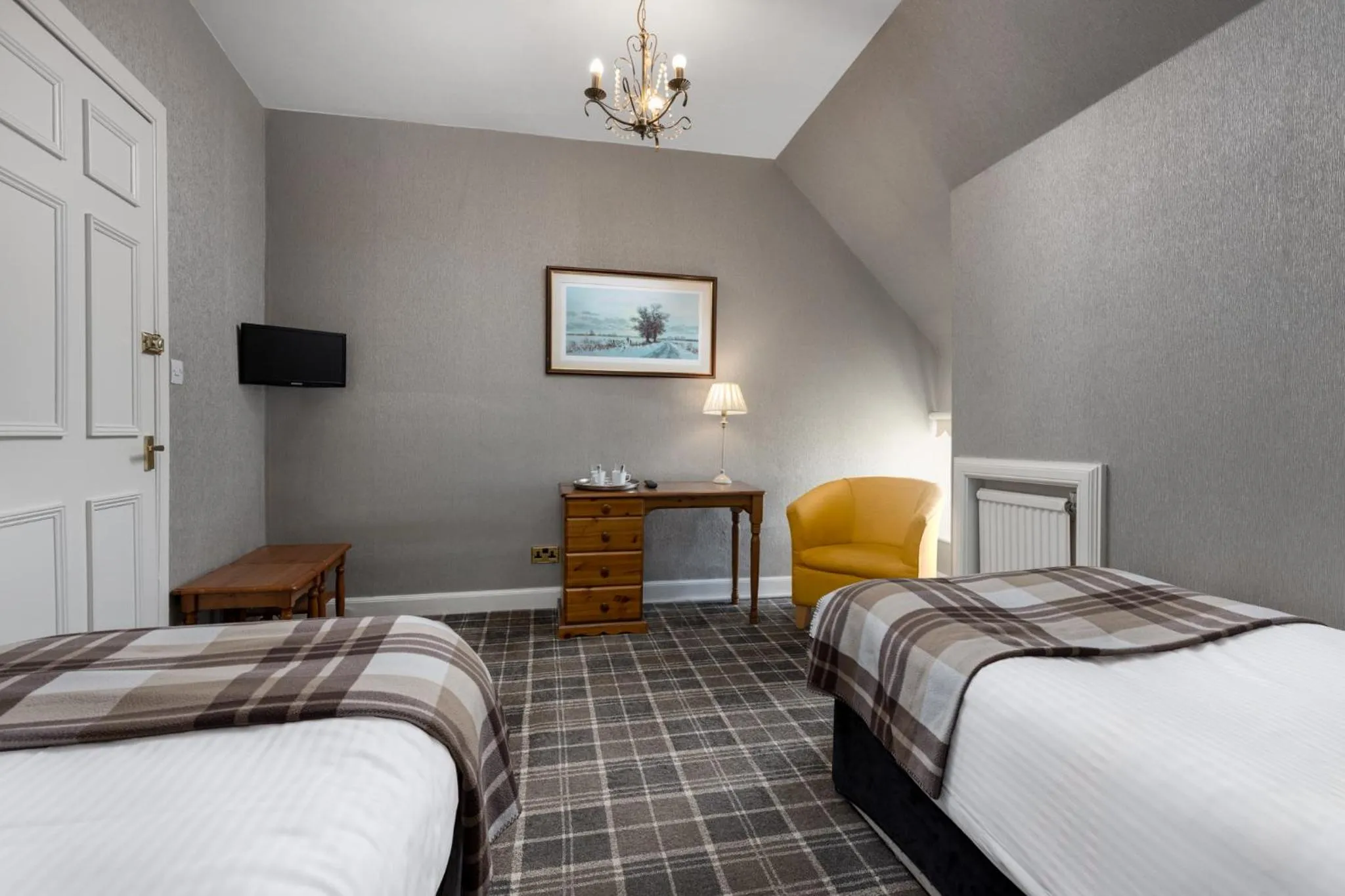 Bed in Dornoch Castle Hotel