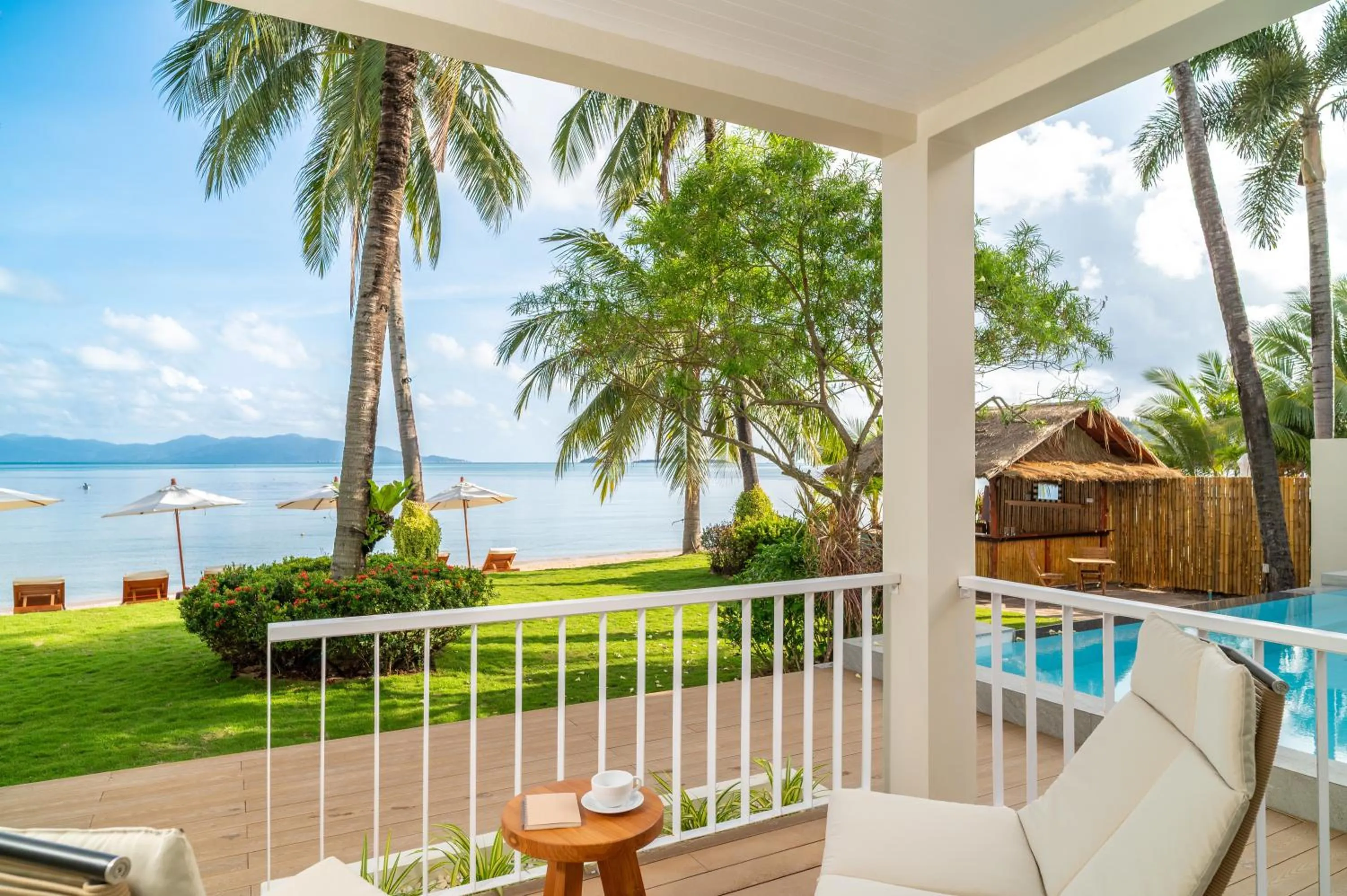 Patio in Baan Bophut Beach Hotel Samui - SHA Extra Plus