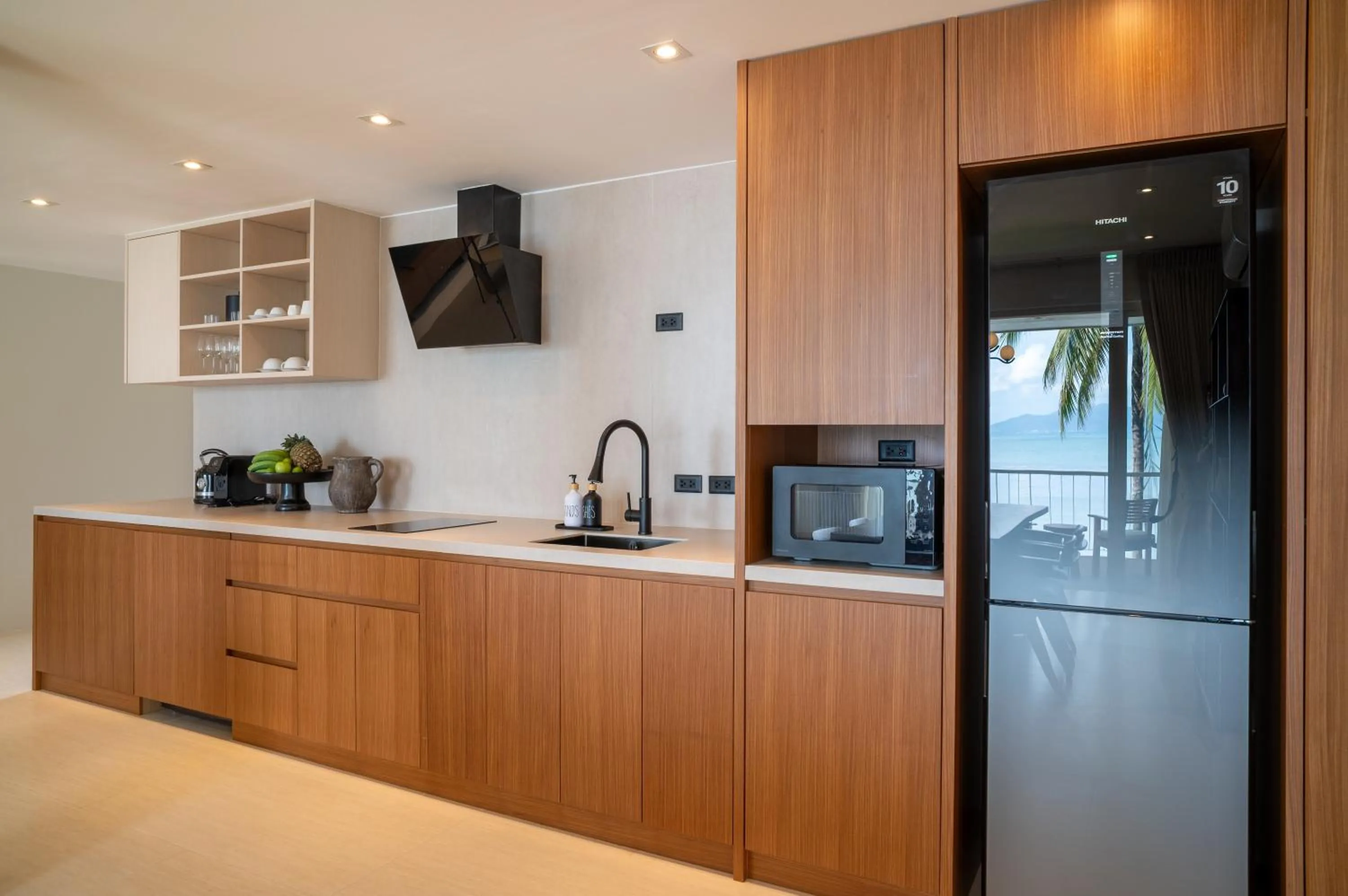 Kitchen or kitchenette in Baan Bophut Beach Hotel Samui - SHA Extra Plus