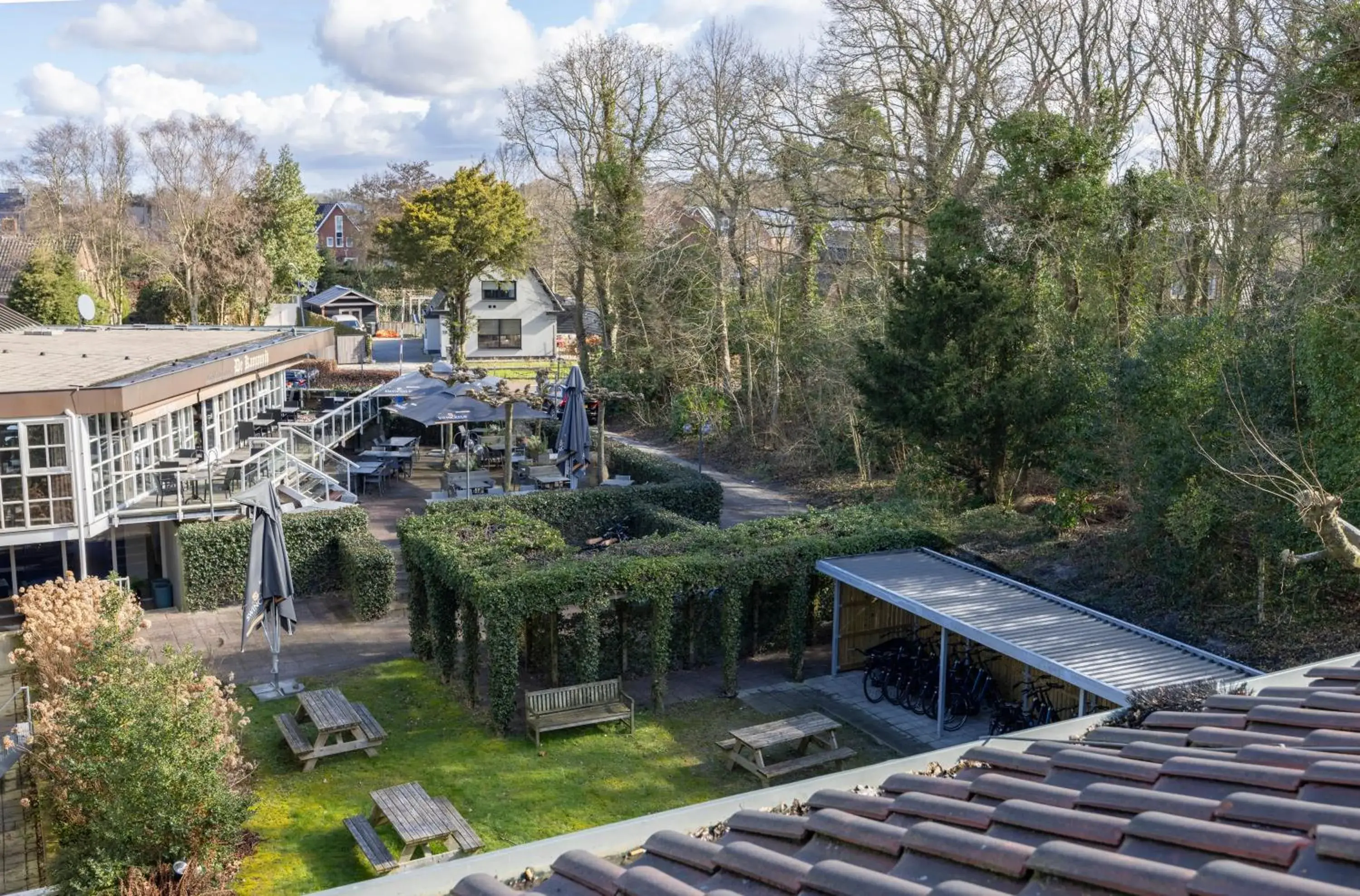 Garden view in Fletcher Hotel Jan van Scorel Garden view in Fletcher Hotel Jan van Scorel