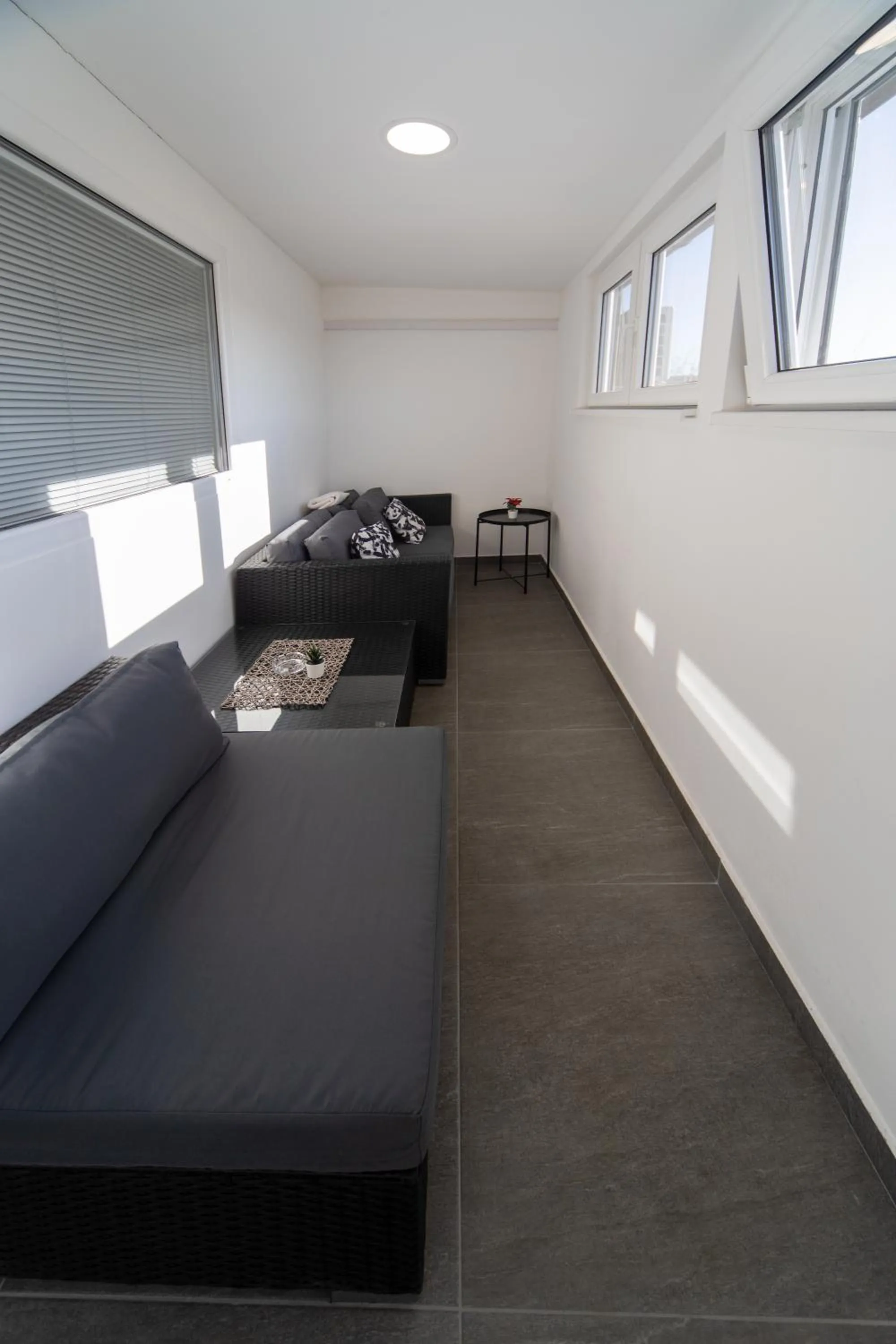 Balcony/Terrace, Bed in F Apartmani Kragujevac