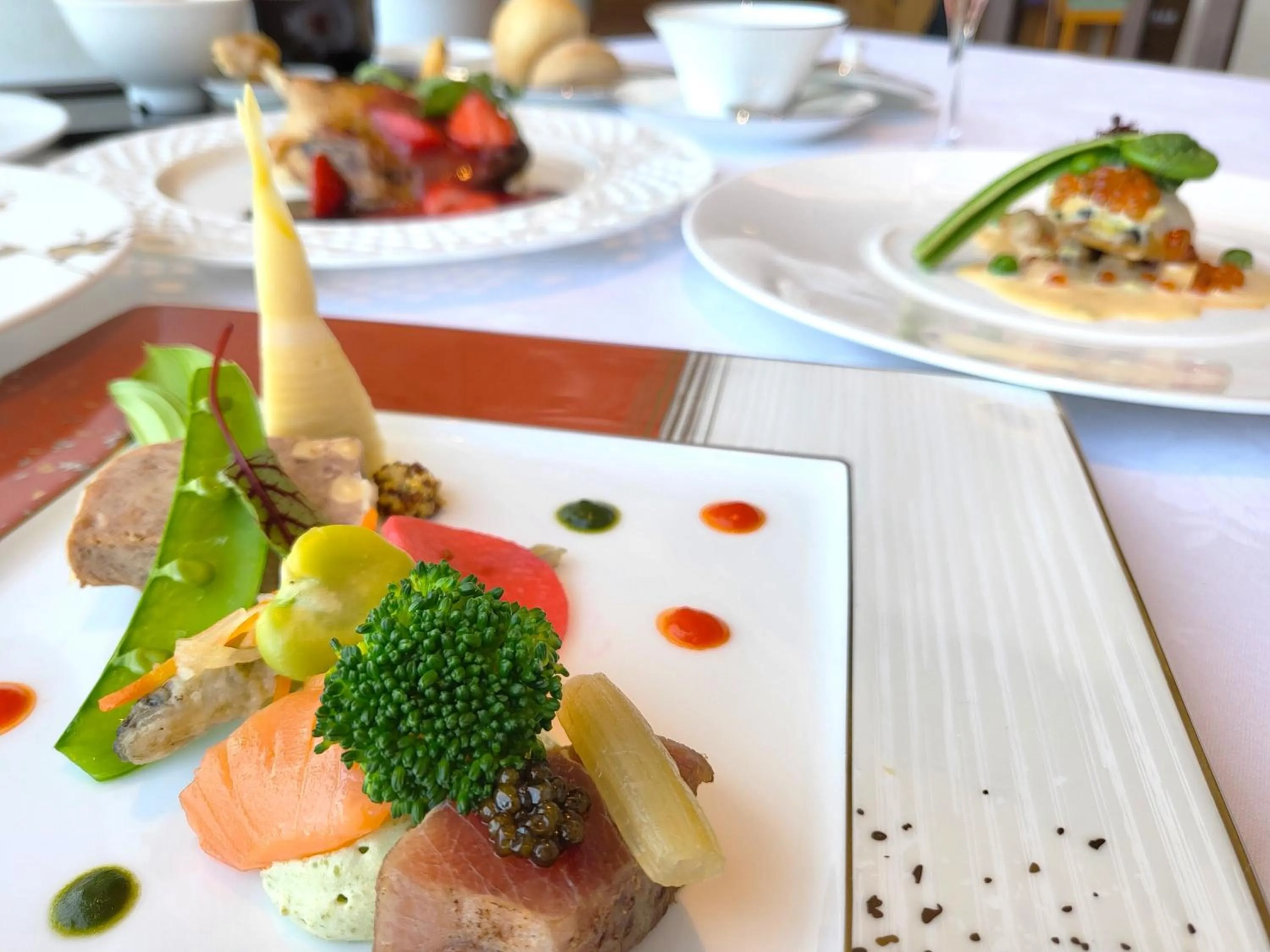 Food and drinks in La vista Yokosuka Kannonzaki Terrace