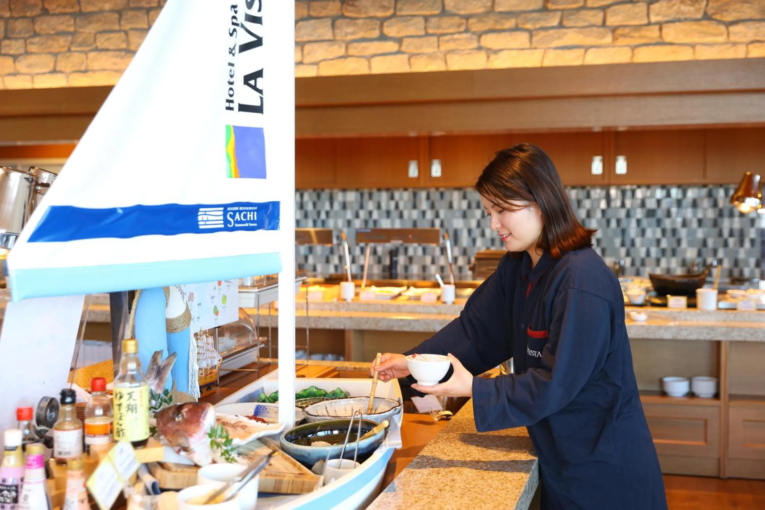 People in La vista Yokosuka Kannonzaki Terrace