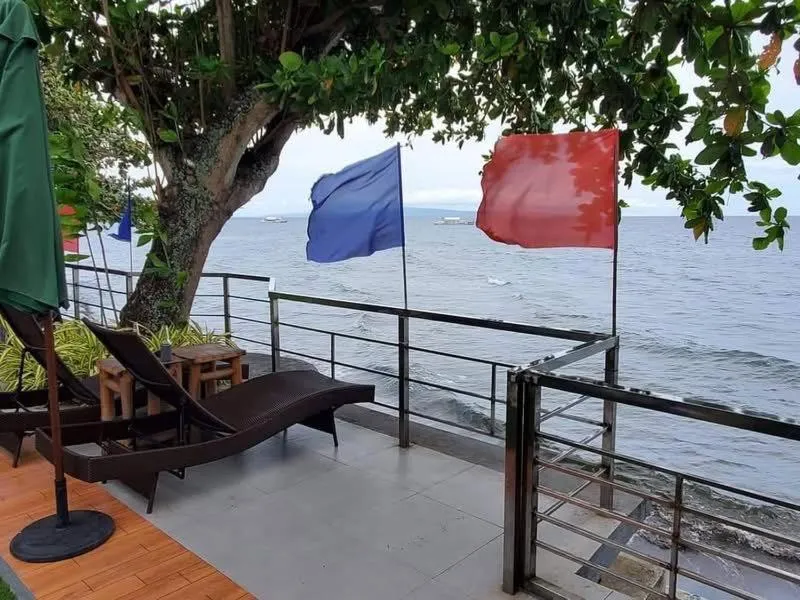 Balcony/Terrace in Baki Divers and Beach Resort