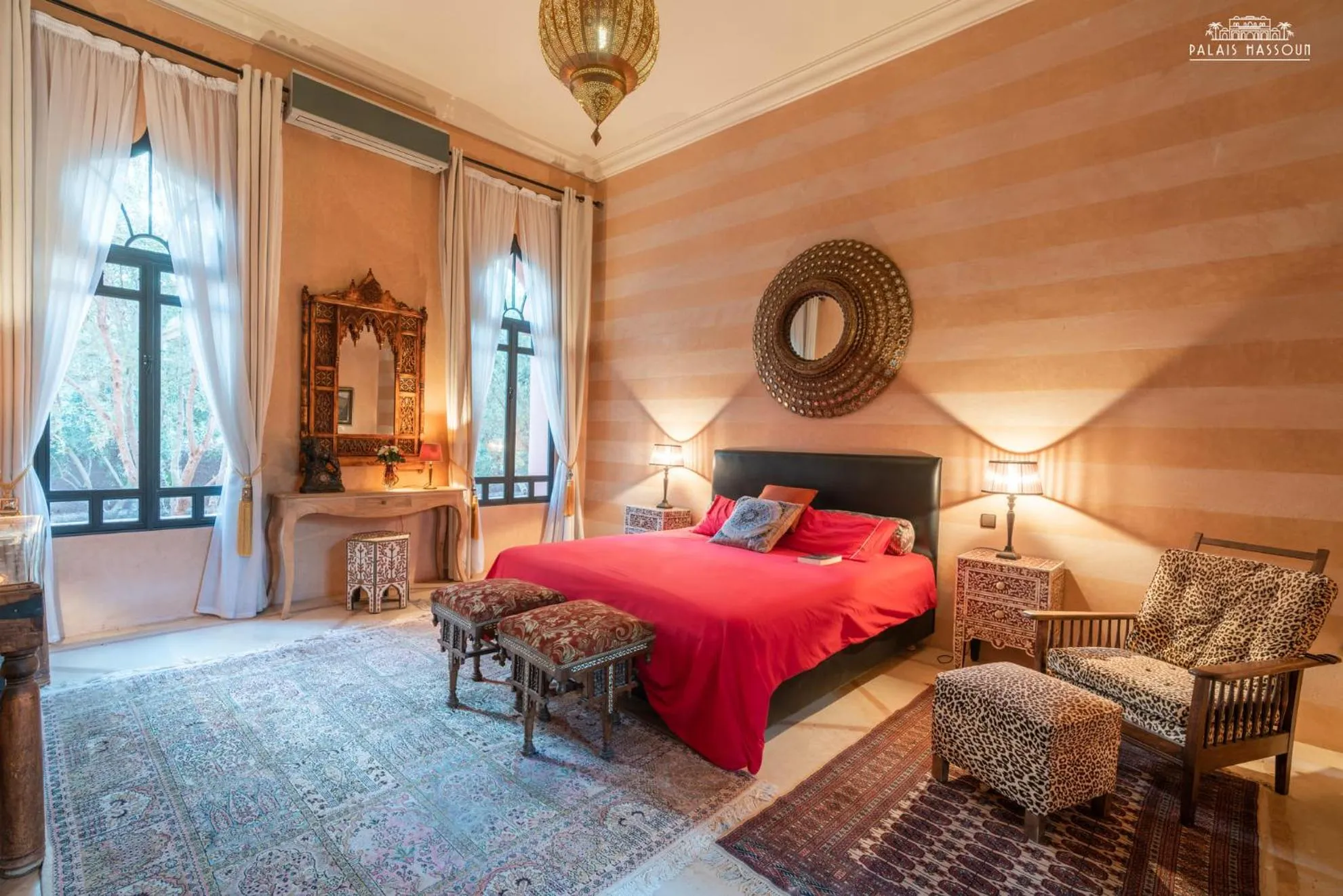 Bed in Palais Hassoun Marrakech