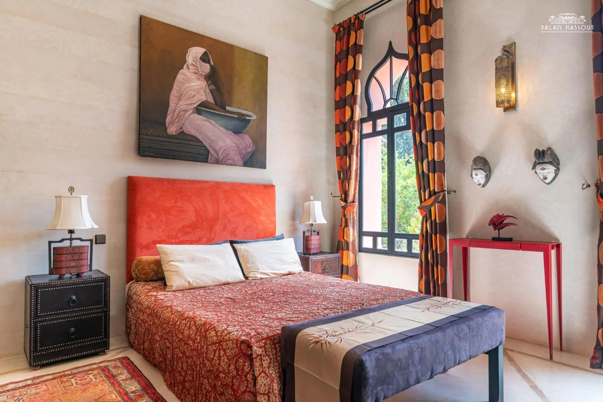 Bed in Palais Hassoun Marrakech