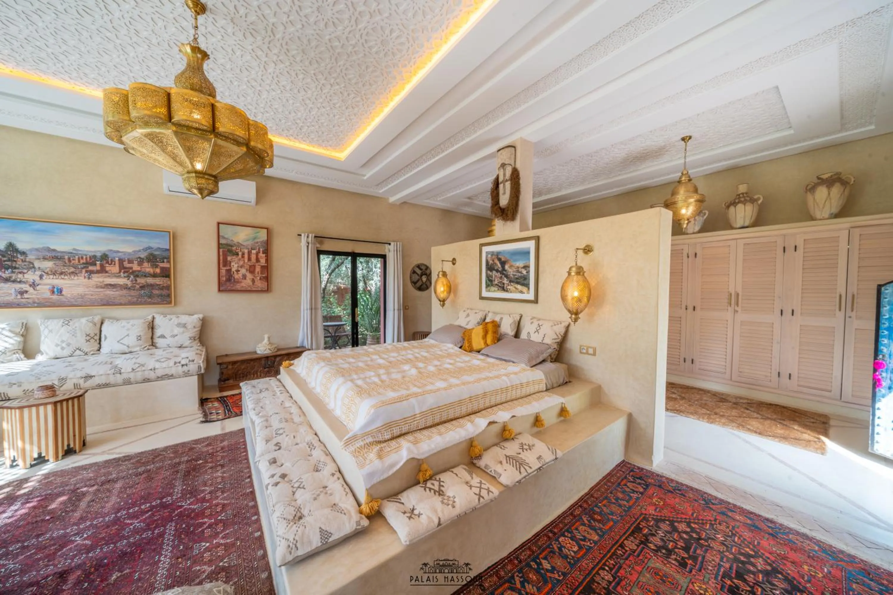 Bed in Palais Hassoun Marrakech