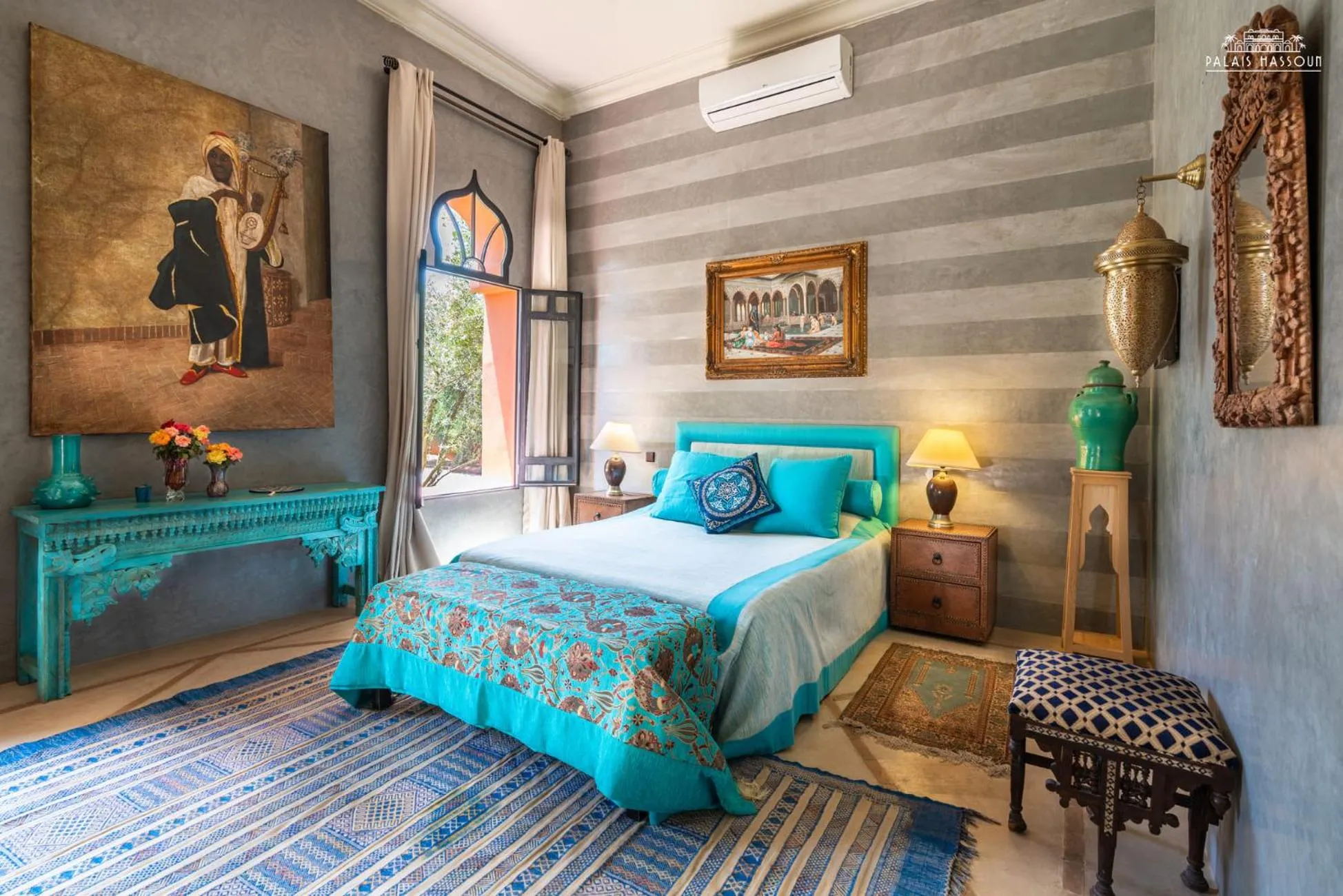 Bed in Palais Hassoun Marrakech