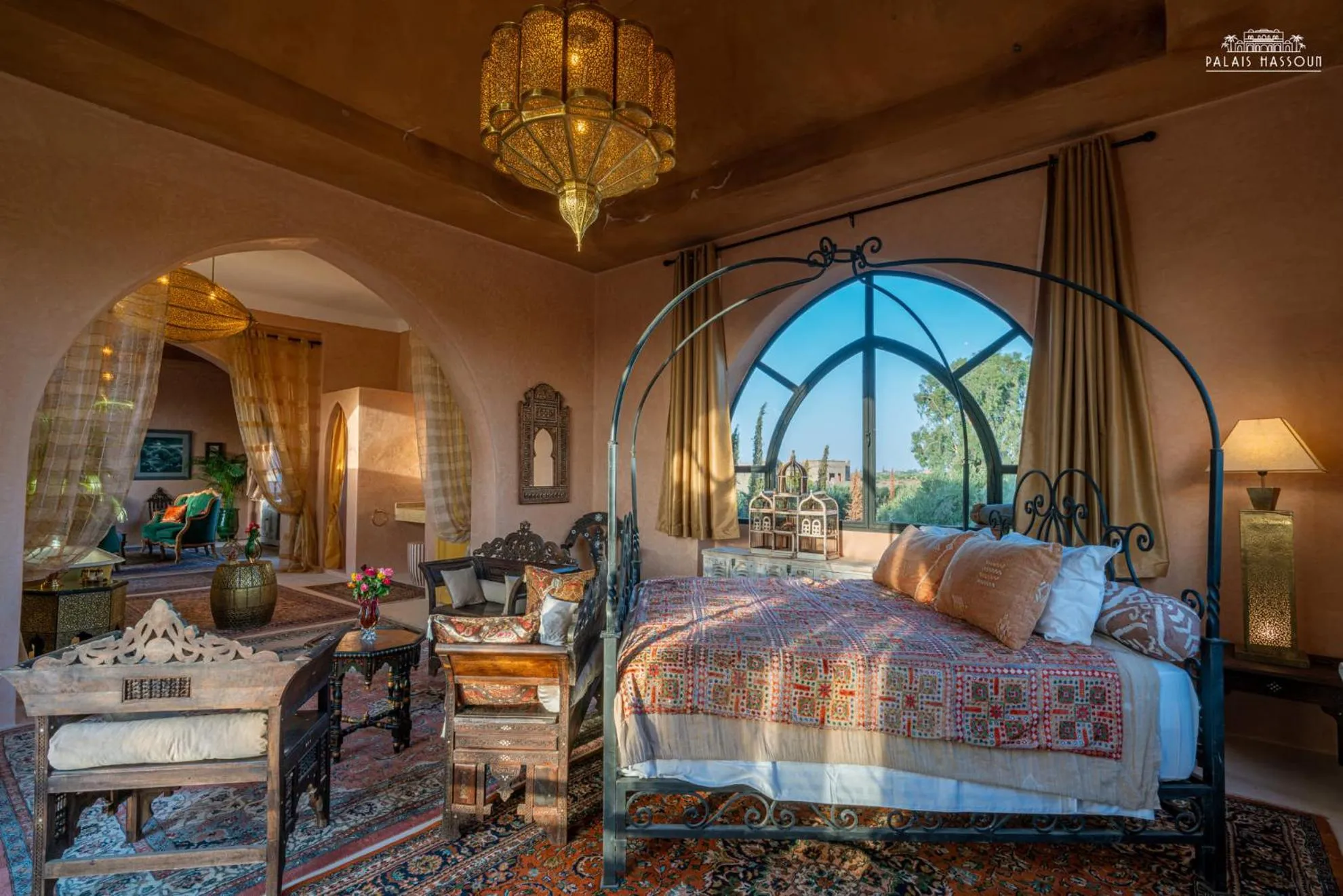 Bed in Palais Hassoun Marrakech