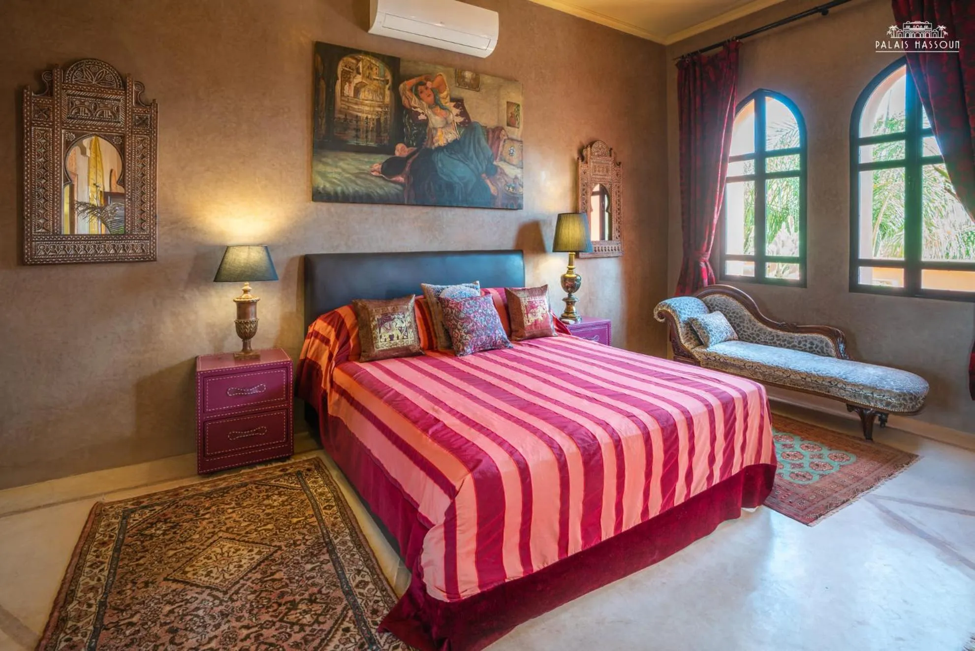 Bed in Palais Hassoun Marrakech