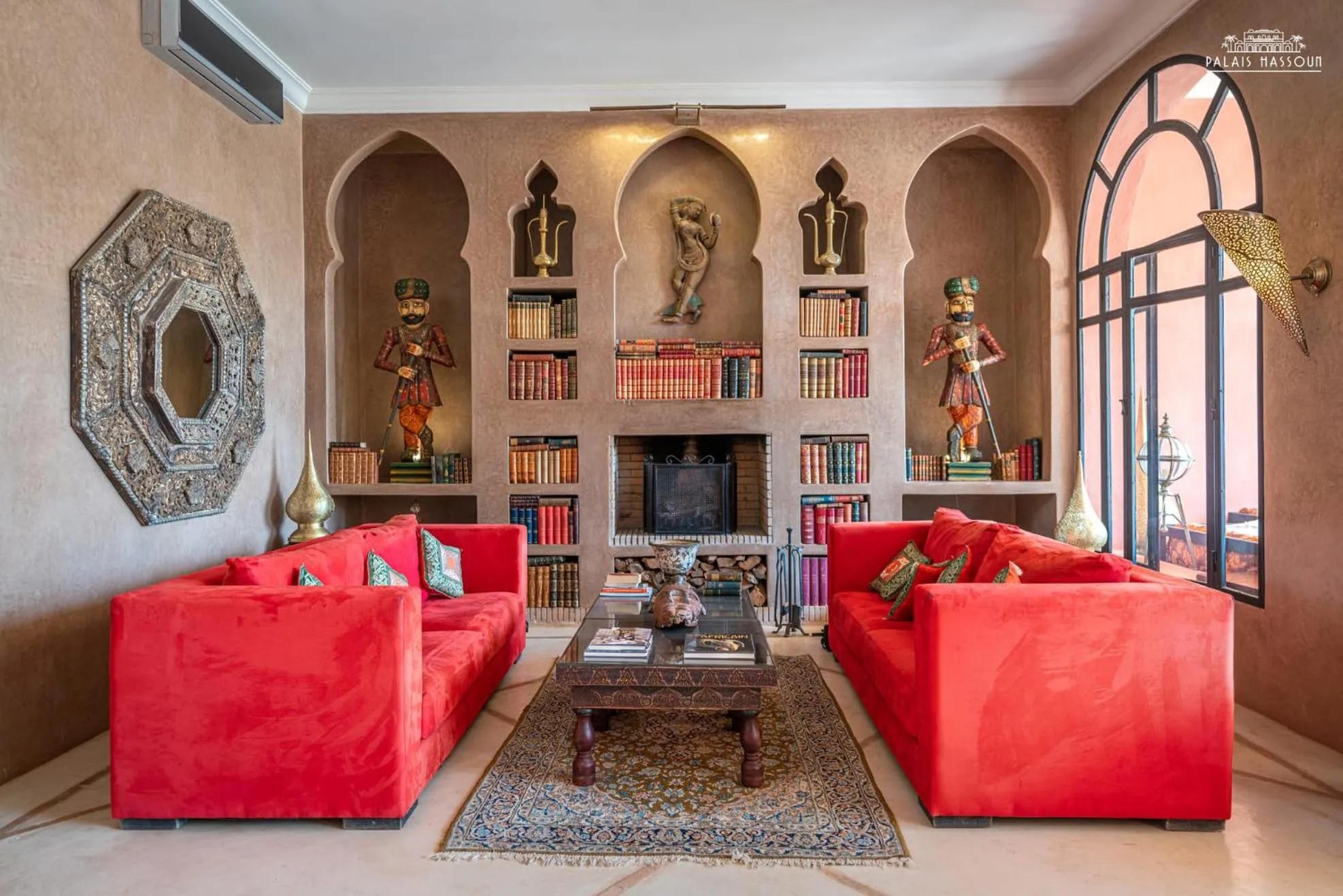 Seating area in Palais Hassoun Marrakech