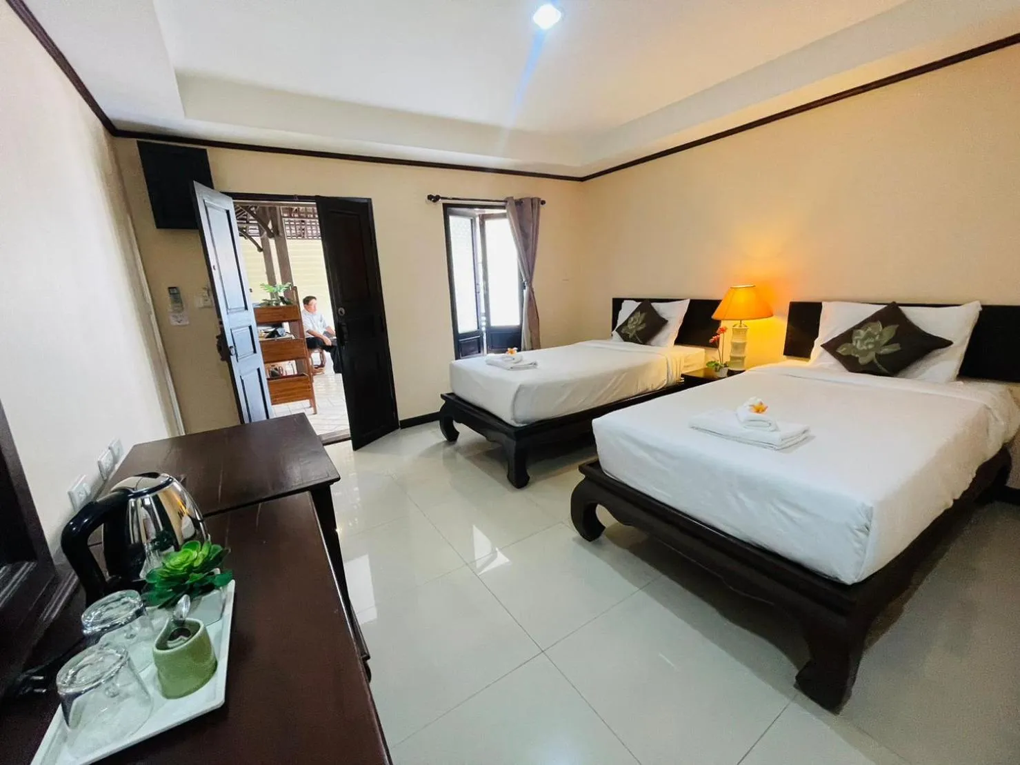 Photo of the whole room, Bed in Na Thapae Chiangmai Hotel