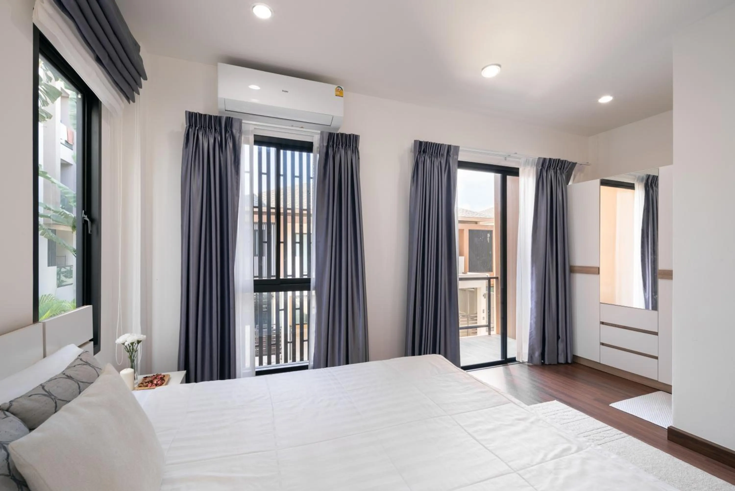 Bed in Chao Wilai Residence I Naiyang Beach I HKT Airport