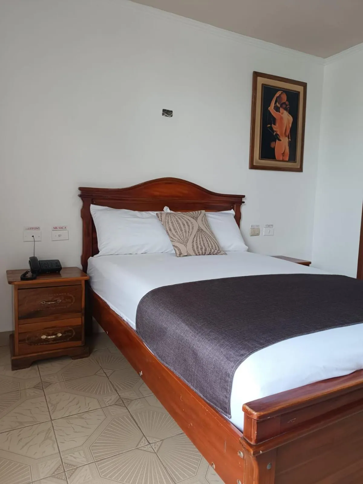 Bed in Hostal Bicentenario