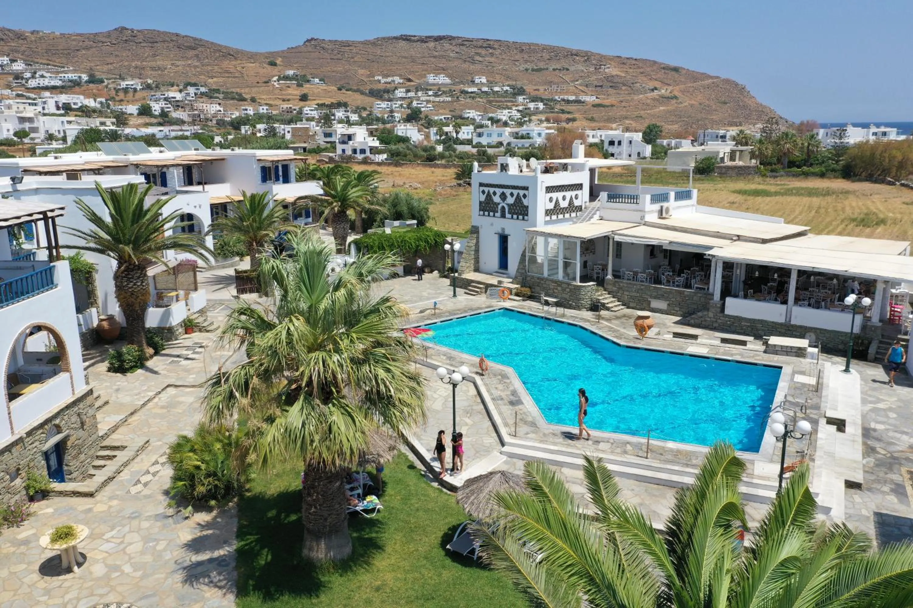 Pool view in Akti Aegeou