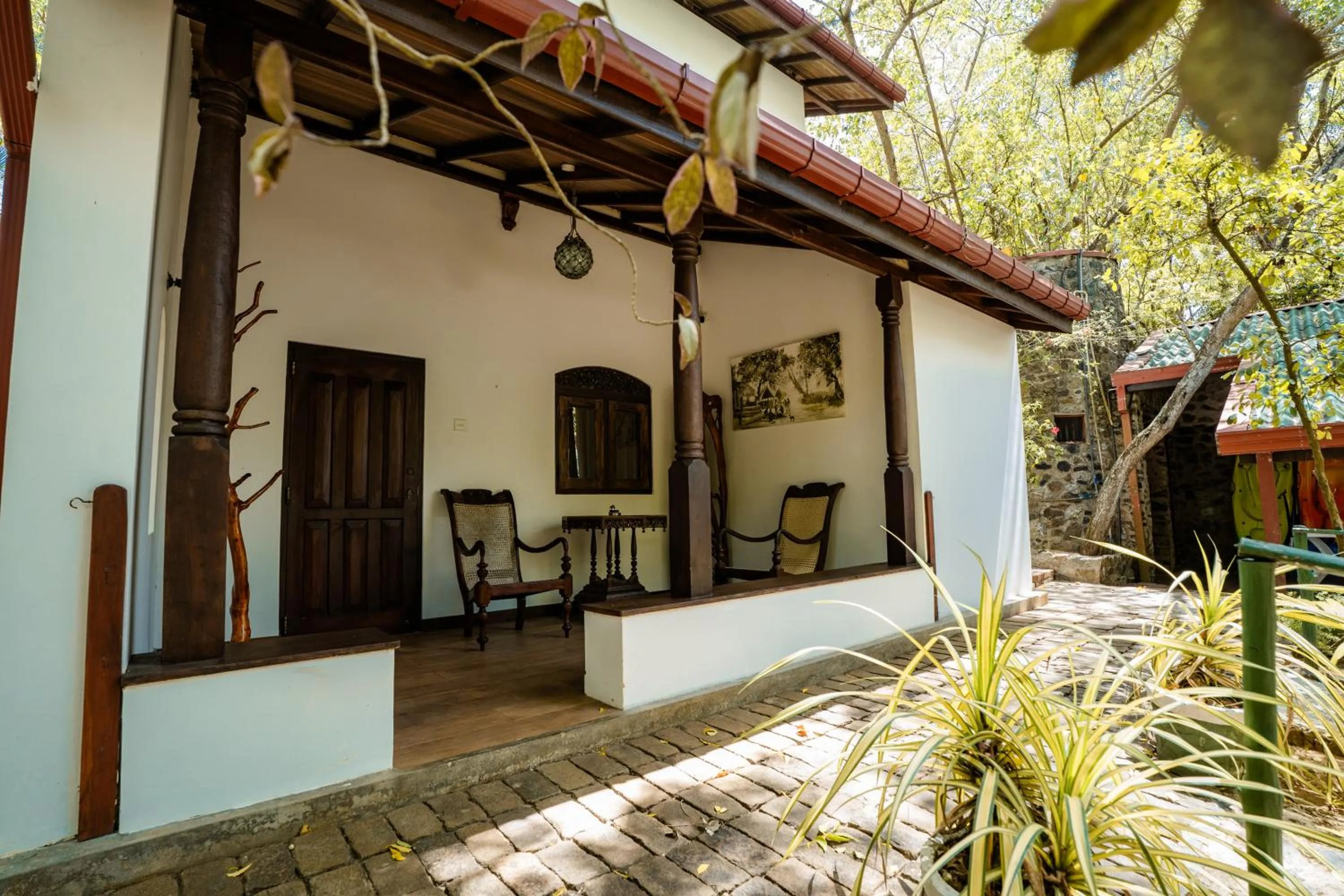 Patio in The Waves Beach Chalets