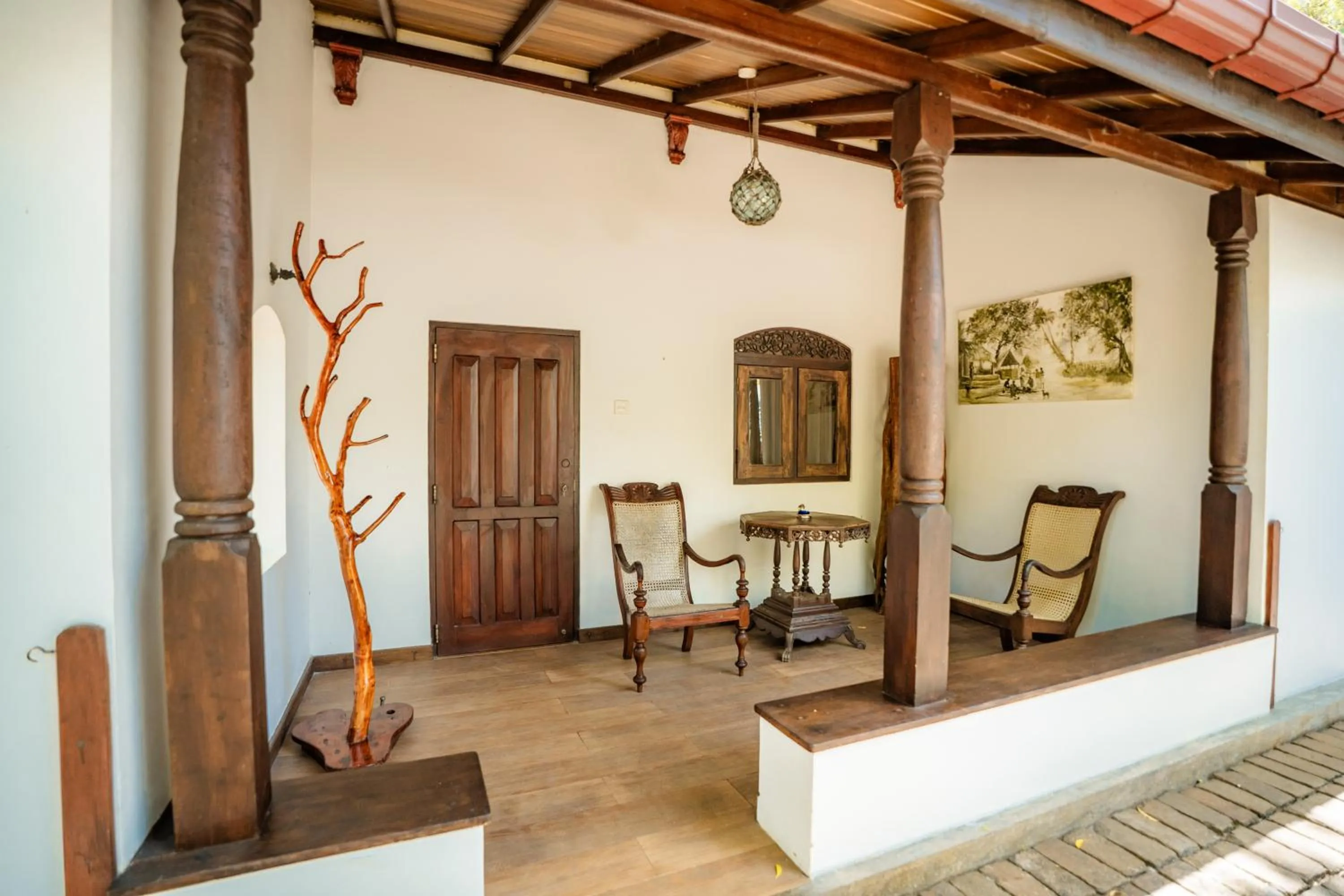 Seating area in The Waves Beach Chalets