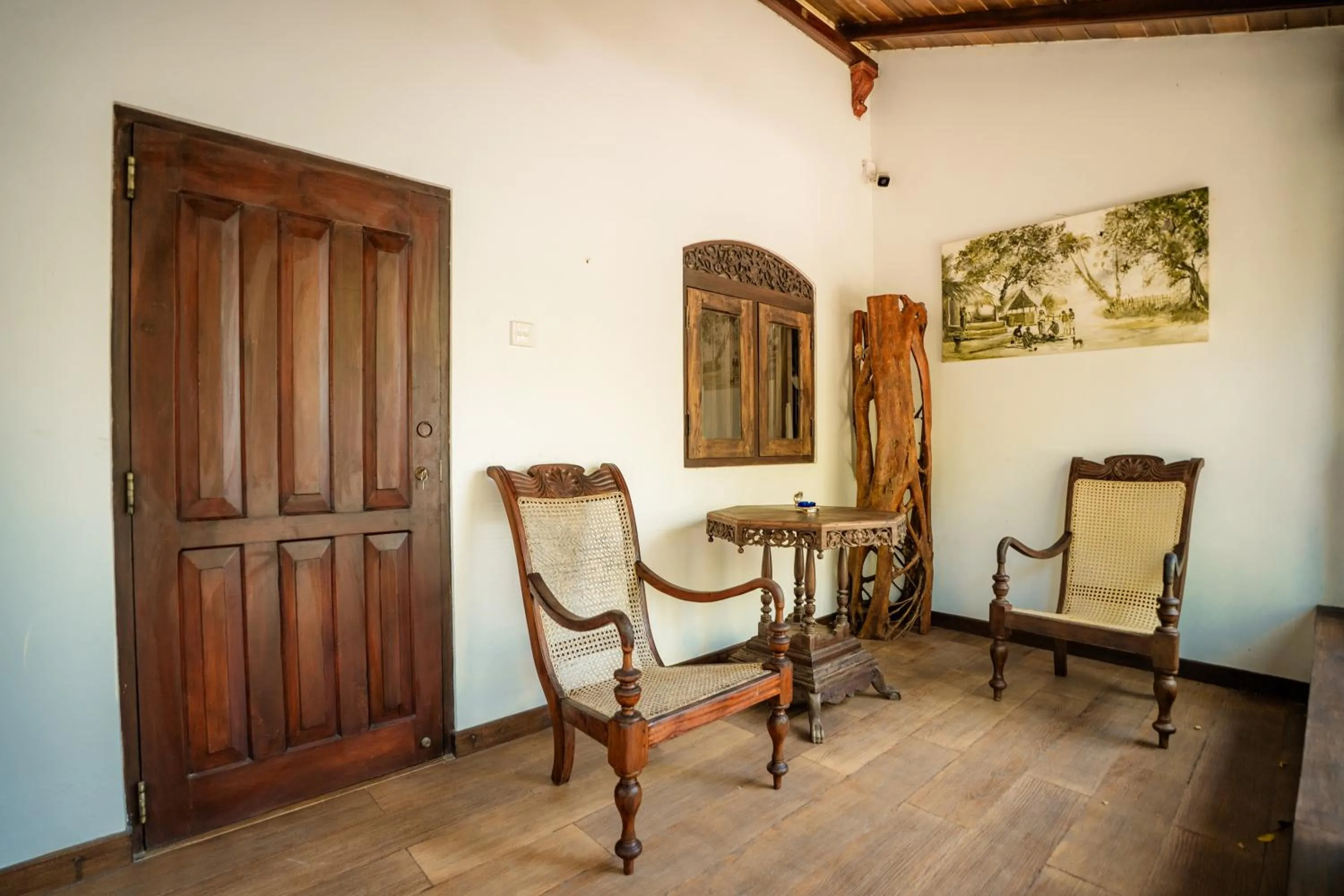 Seating area in The Waves Beach Chalets