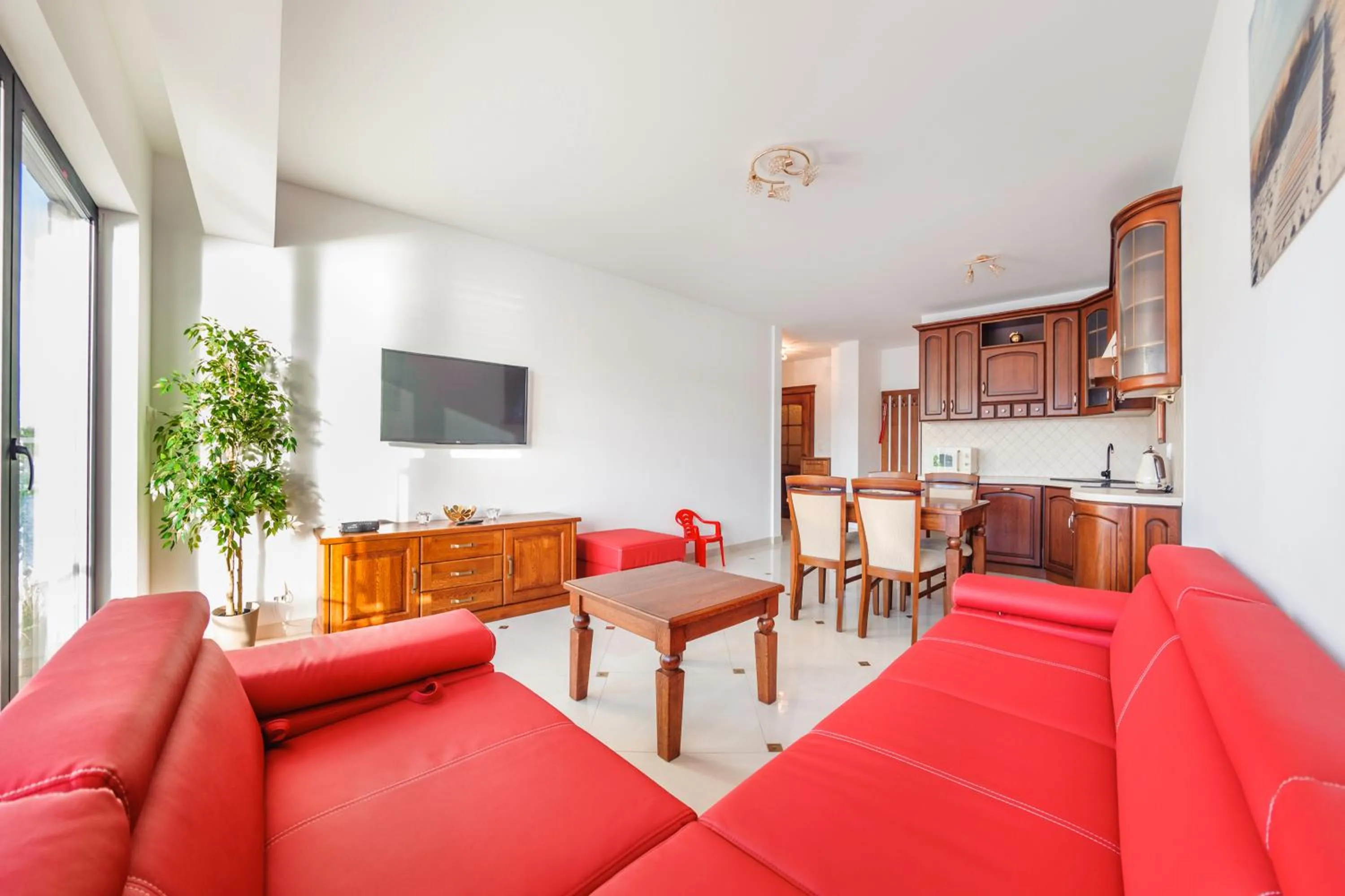 Living room in Bulwar Portowy, Sun & Snow