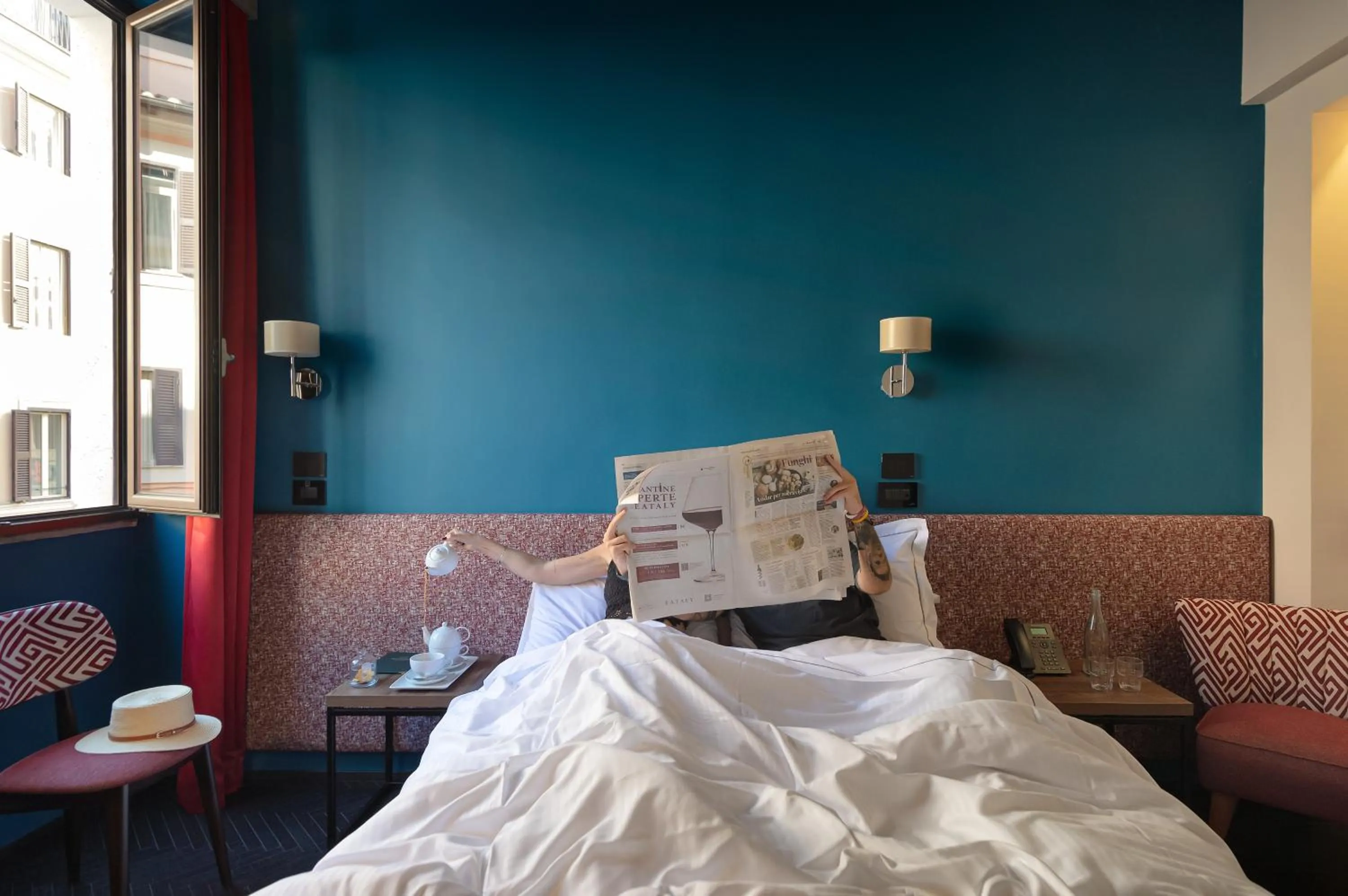 Bed in Passpartout Boutique Palace