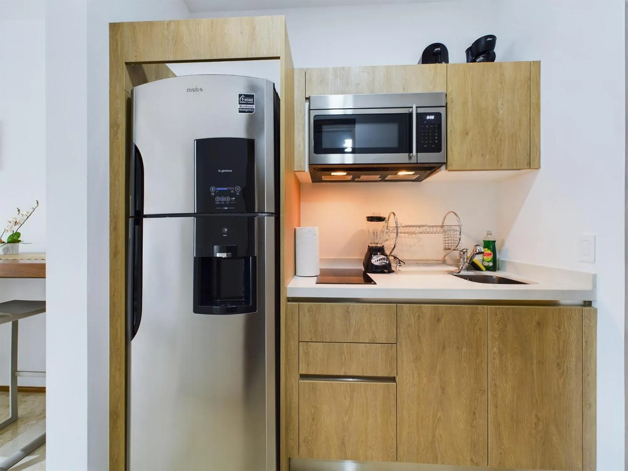 Kitchen or kitchenette in Studio near to 5th Avenue, Bars & Beautiful views By Yeah