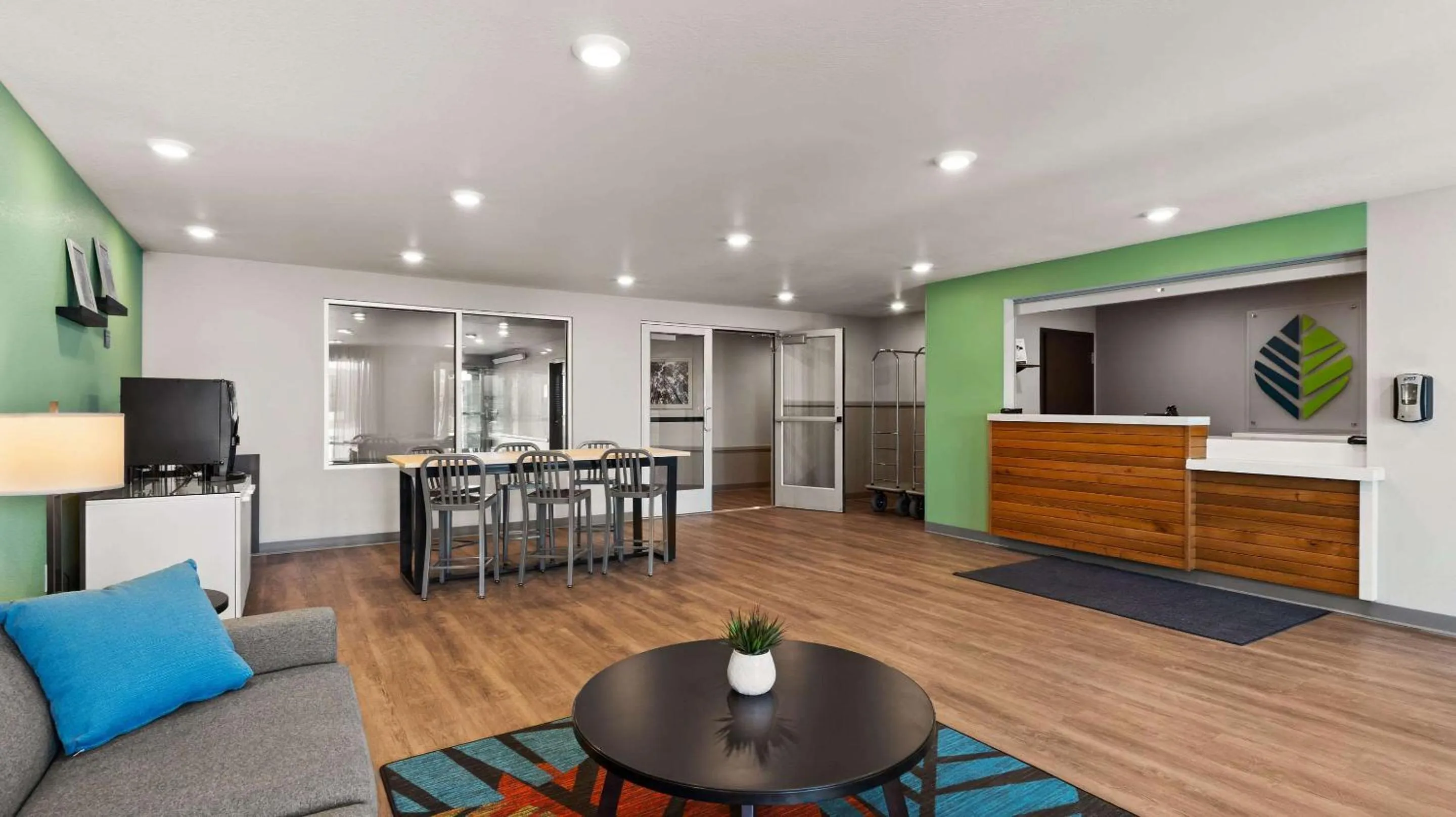 Lobby or reception in WoodSpring Suites Greeley