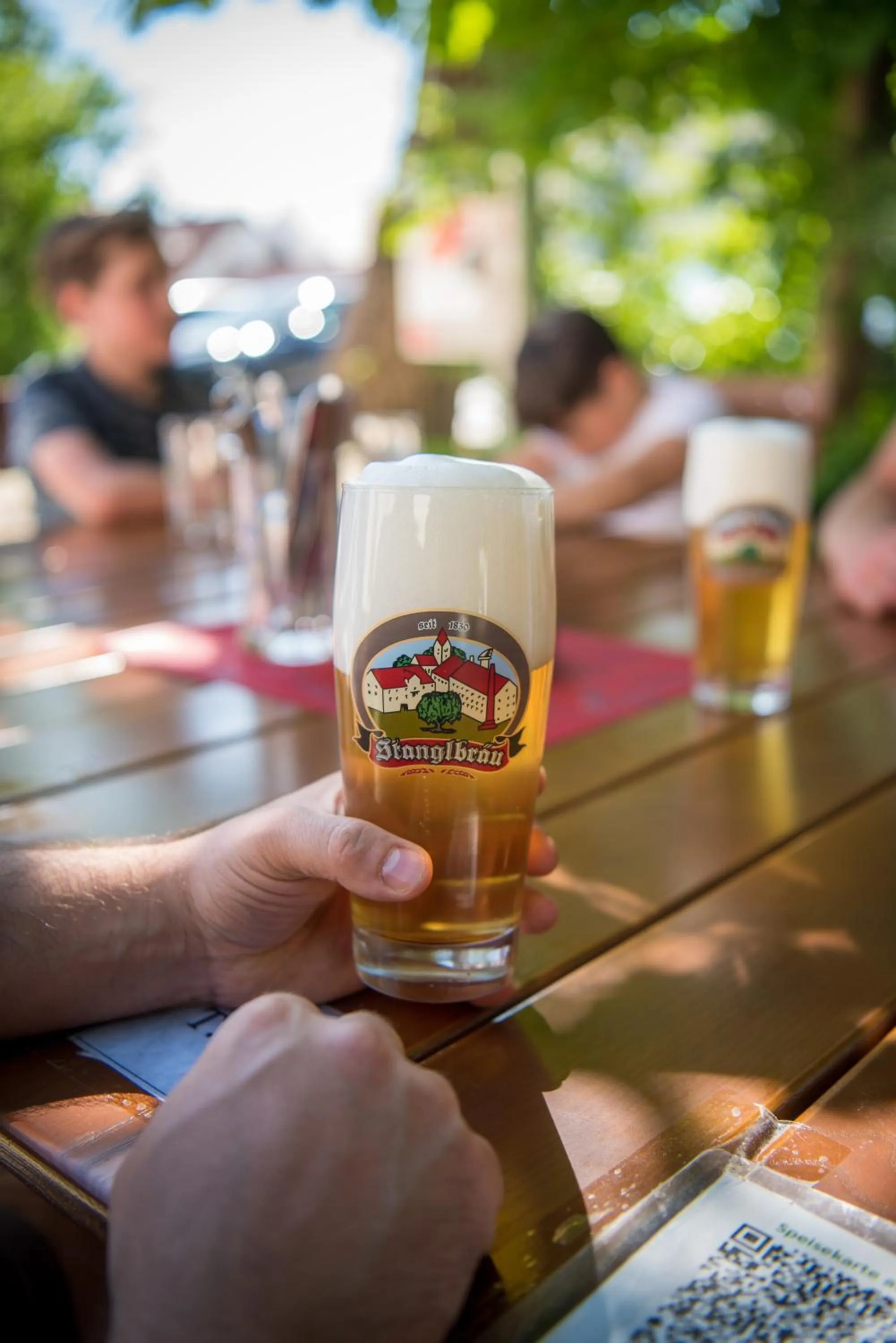 Seating area in Hotel Stanglbräu