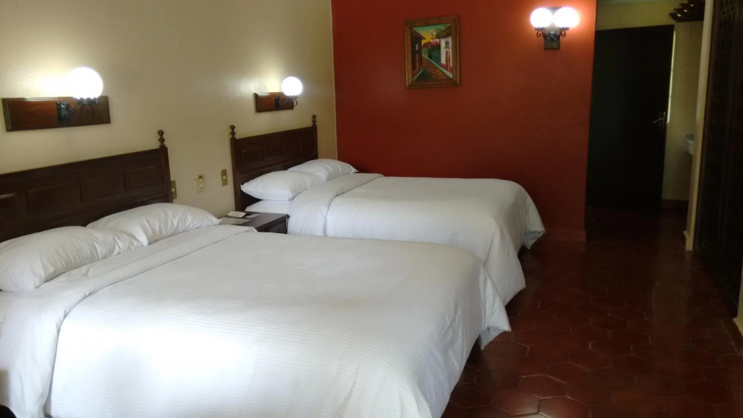 Bed in Hotel Mi Ranchito