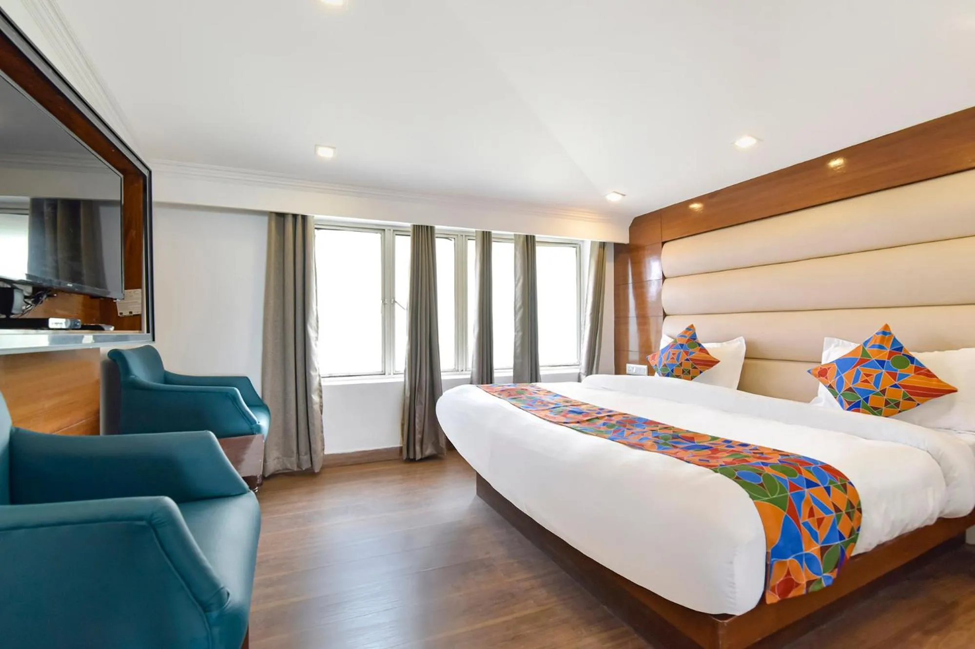 Bed in FabHotel Sikka Royal Classic - Mall road