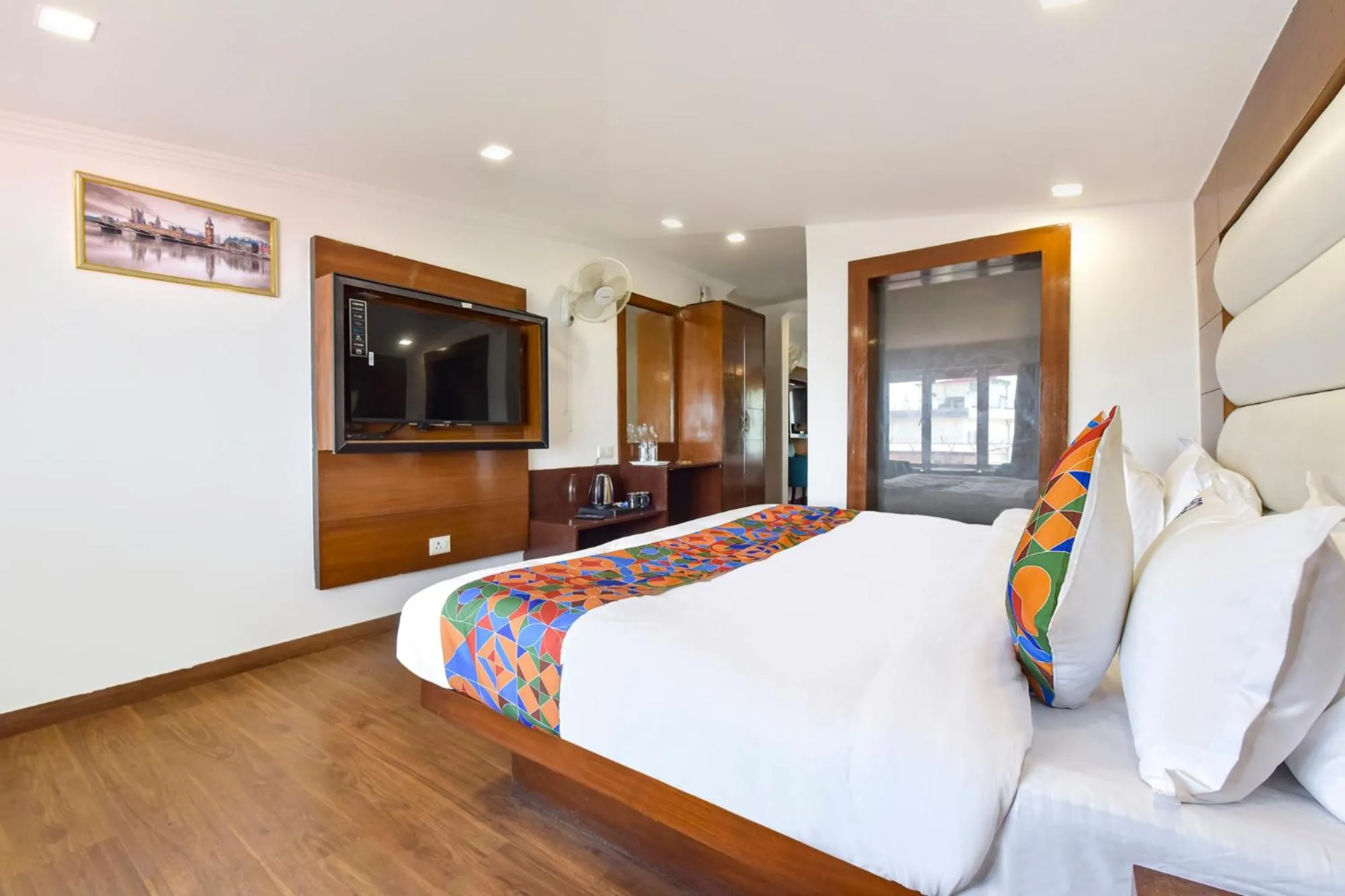 Bed in FabHotel Sikka Royal Classic - Mall road