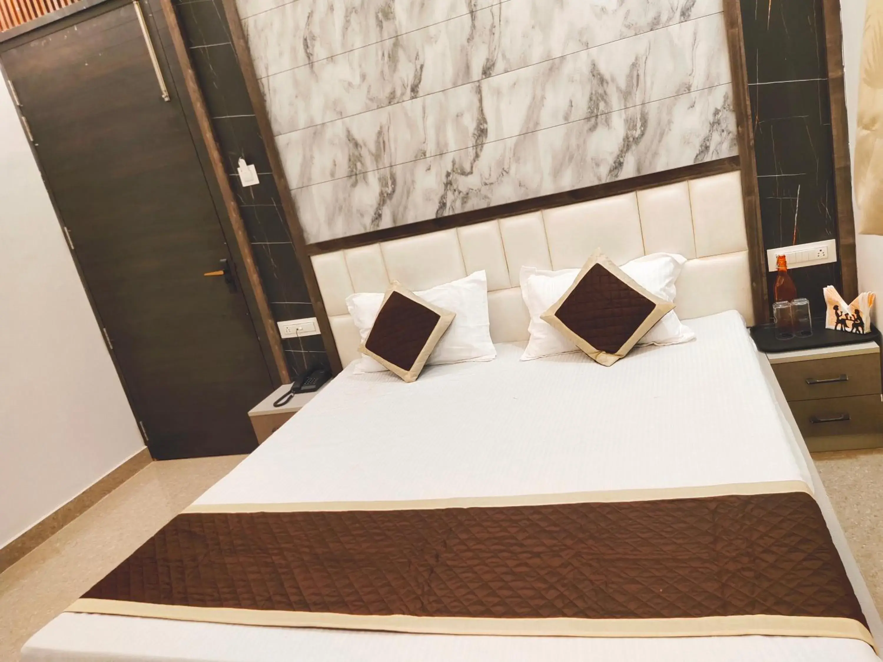 Bed in Hotel The Shree Jee Palace Bed in Hotel The Shree Jee Palace