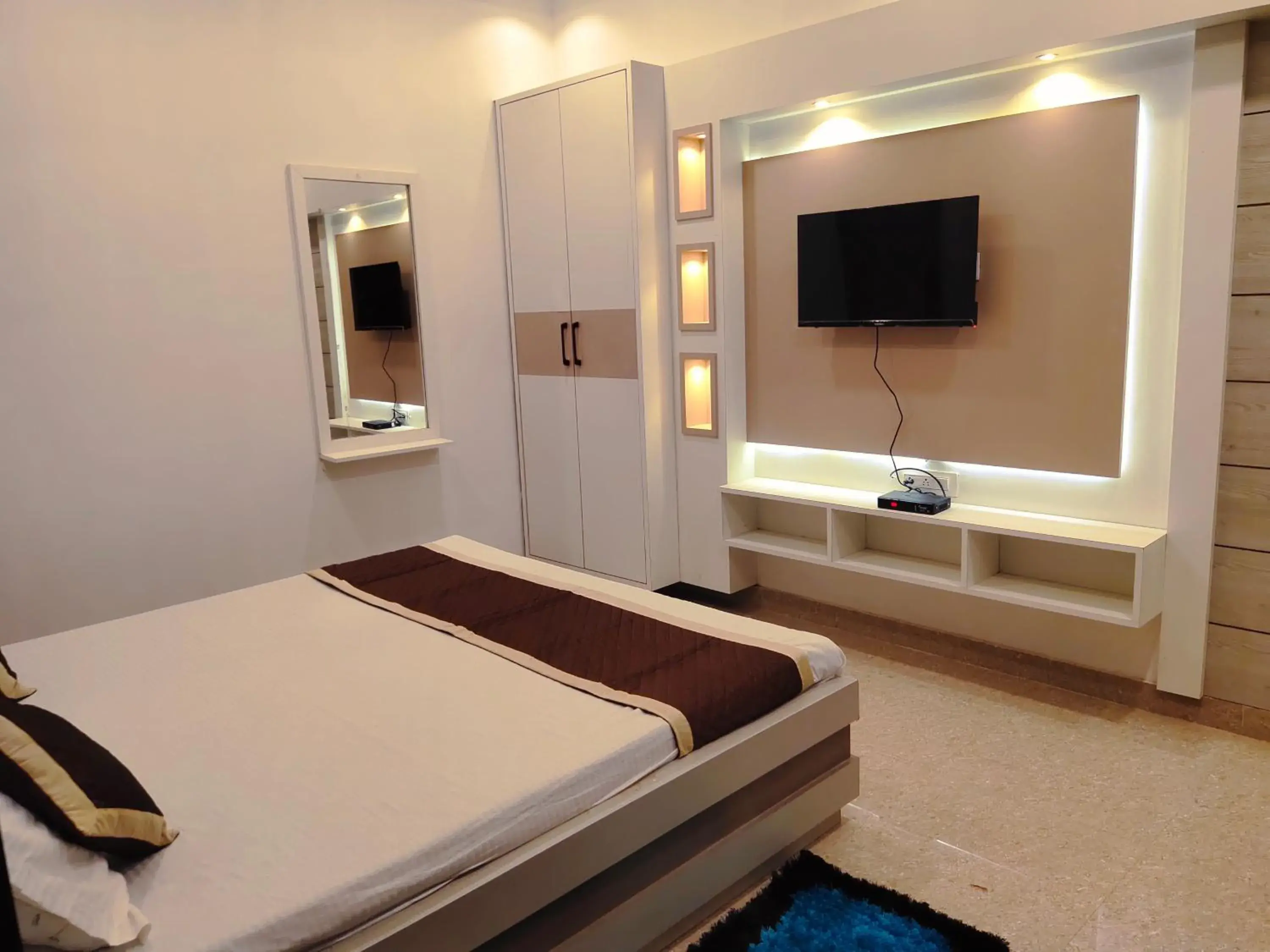 Bed in Hotel The Shree Jee Palace Bed in Hotel The Shree Jee Palace