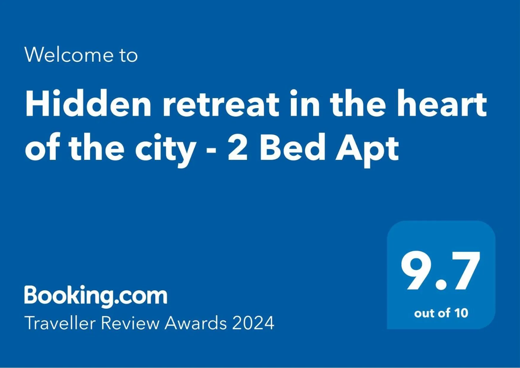 Hidden retreat in the heart of the city - 2 Bed Apt