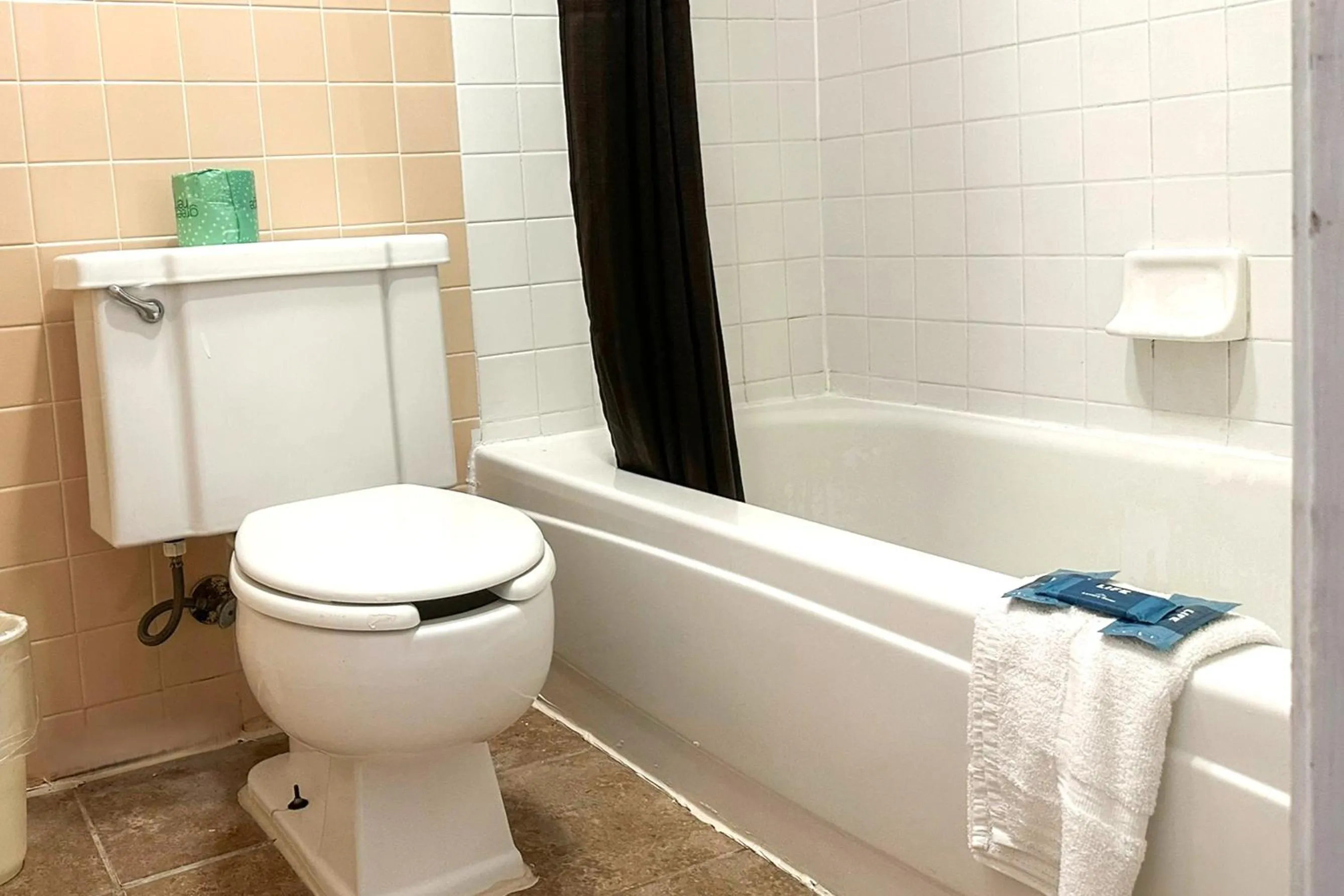 Bathroom in OYO Hickory House Inn